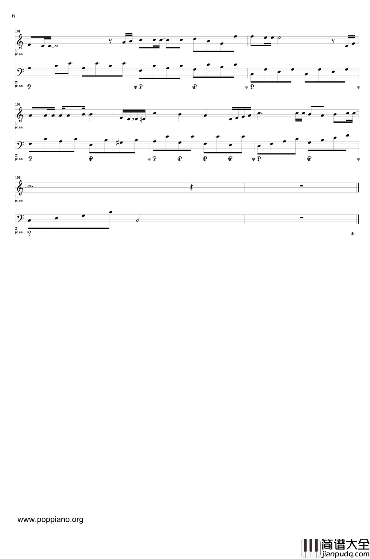 莉莉的星空钢琴谱_镜音铃