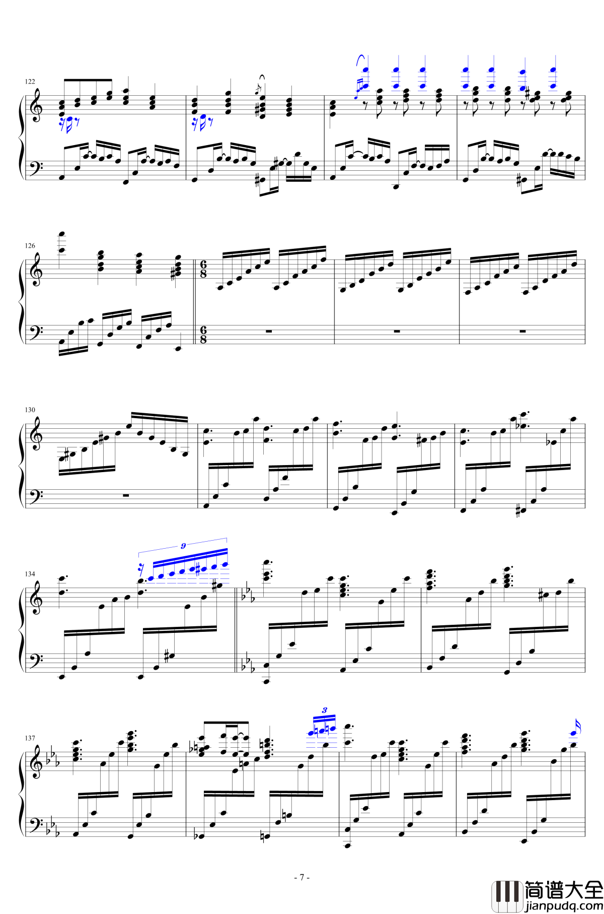 明治十七年的上海爱丽丝钢琴谱_明治十七年の上海アリス_转_东方project