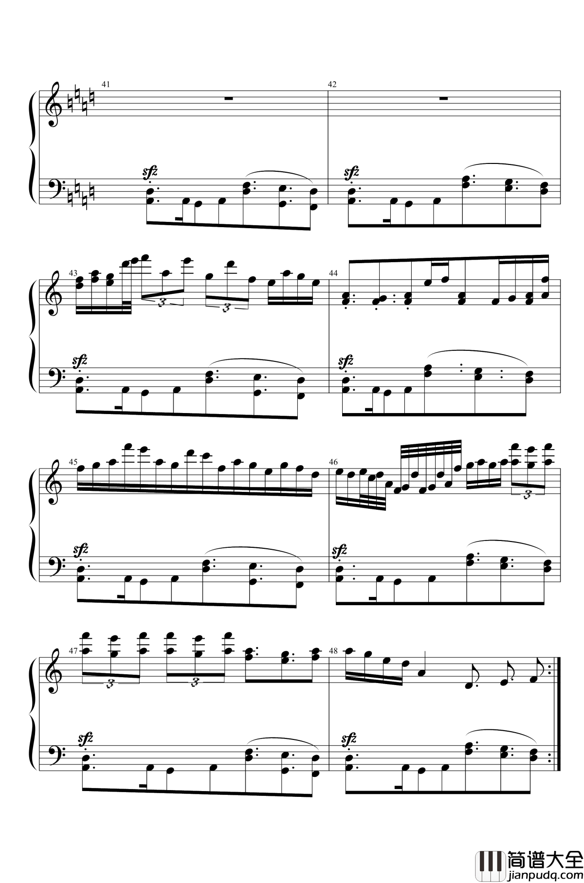 如鬼灯般的红色之魂钢琴谱_东方红魔乡_东方project