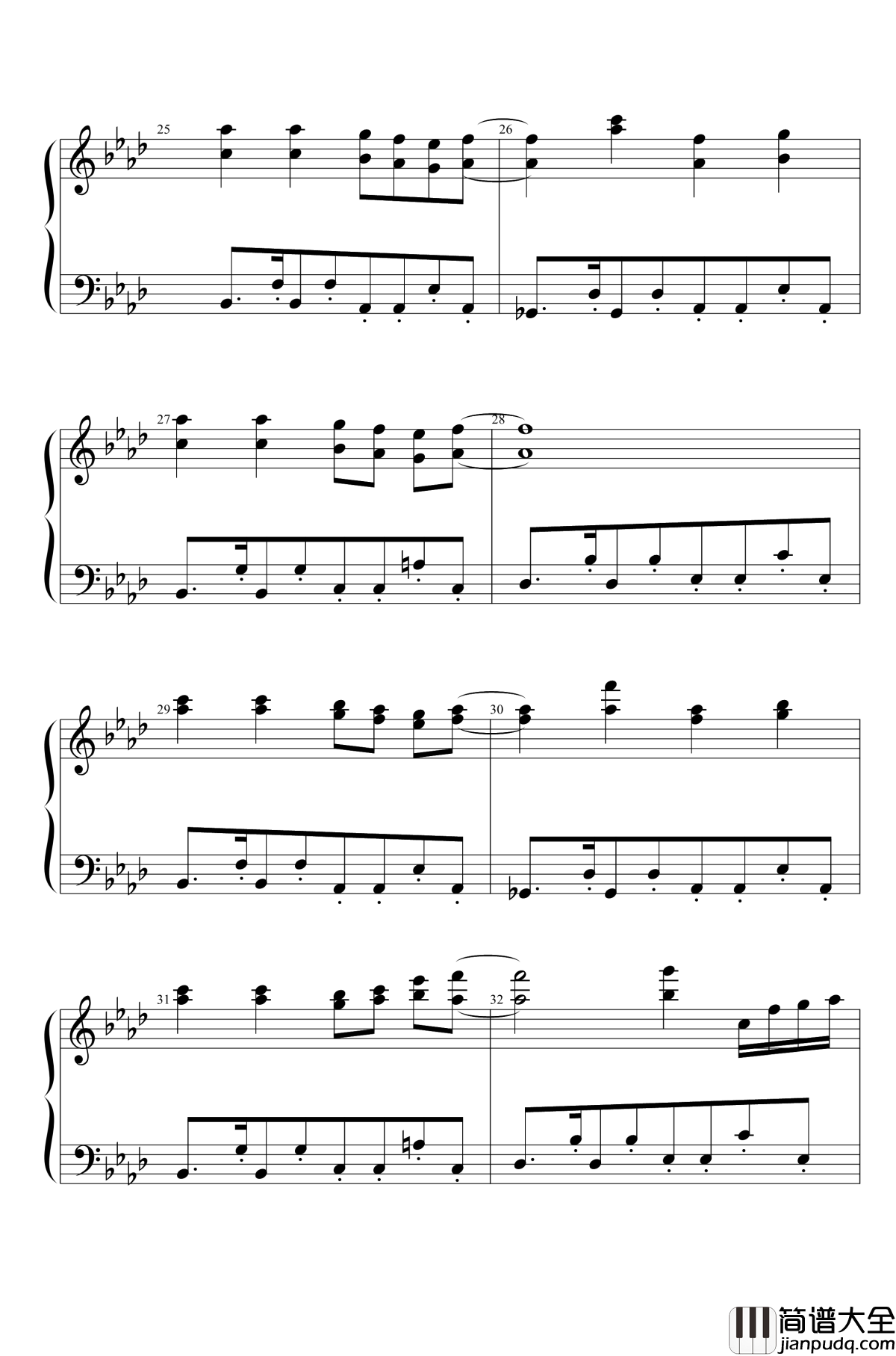 如鬼灯般的红色之魂钢琴谱_东方红魔乡_东方project