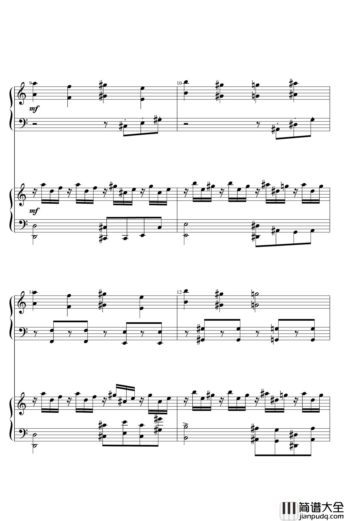 U.N.OWEN就是她吗钢琴谱_东方红魔乡_东方project