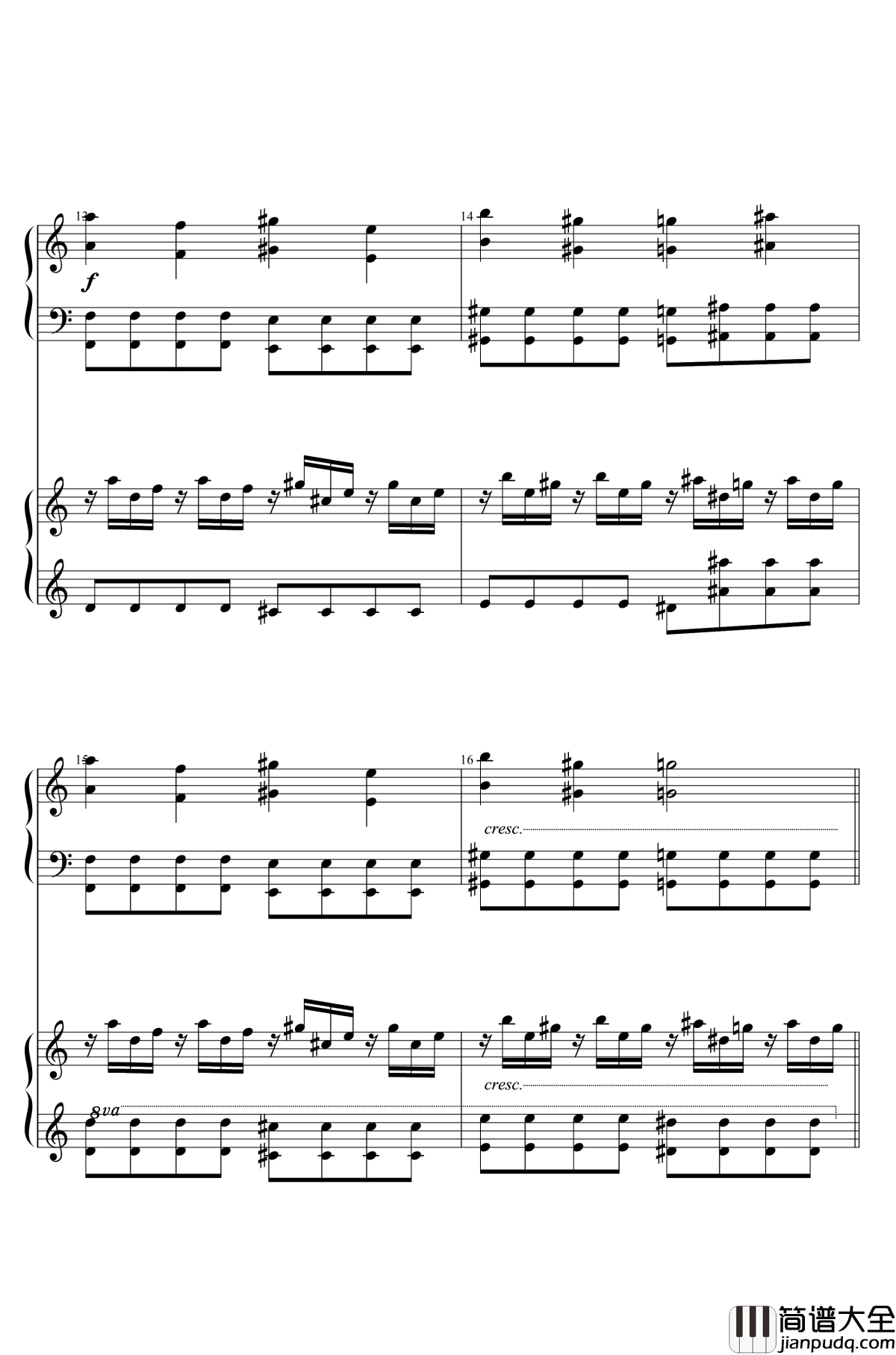 U.N.OWEN就是她吗钢琴谱_东方红魔乡_东方project