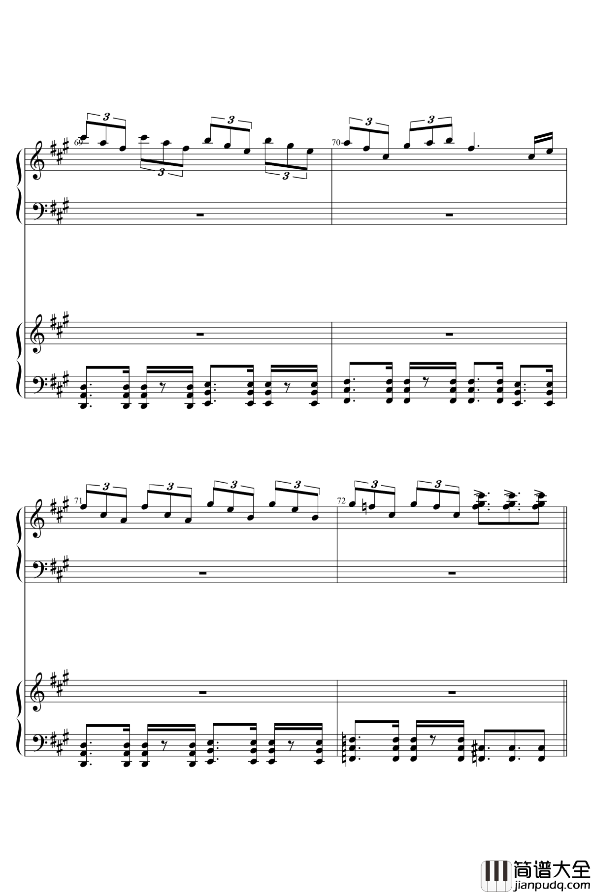 U.N.OWEN就是她吗钢琴谱_东方红魔乡_东方project