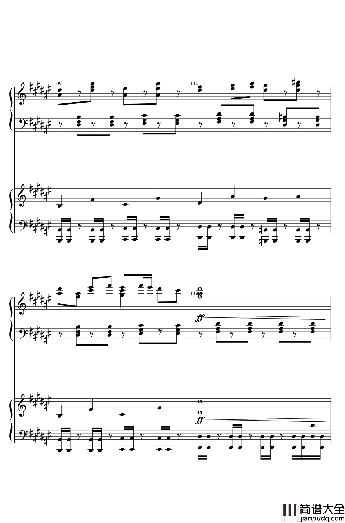 U.N.OWEN就是她吗钢琴谱_东方红魔乡_东方project