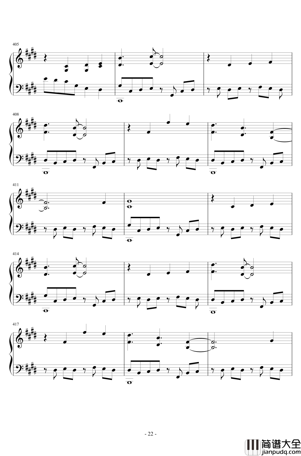 桃花源组曲钢琴谱_Minecraft史诗工坊_新·桃花源