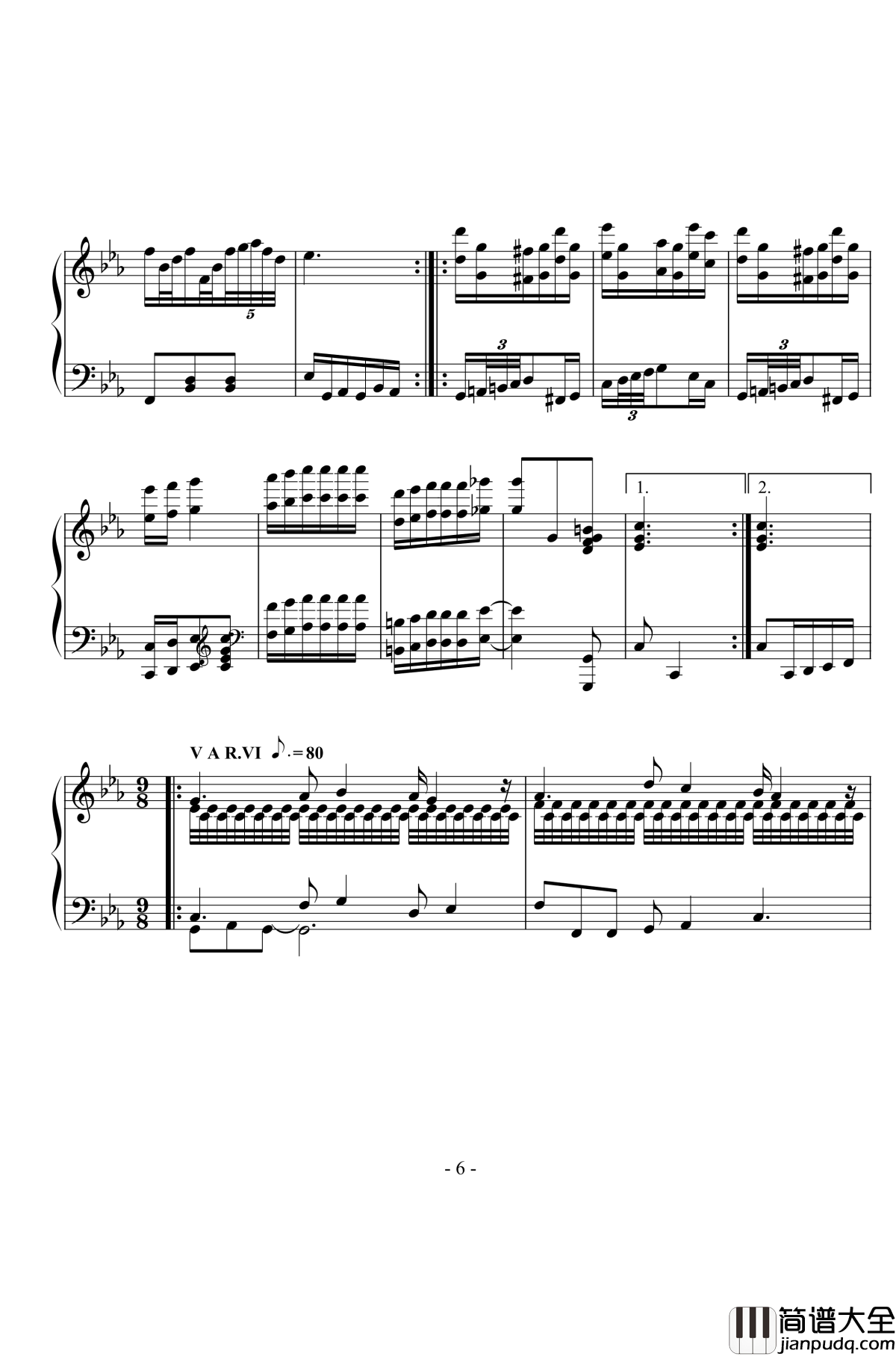 Morning_Sunlight钢琴谱_Viaration_nzh1934