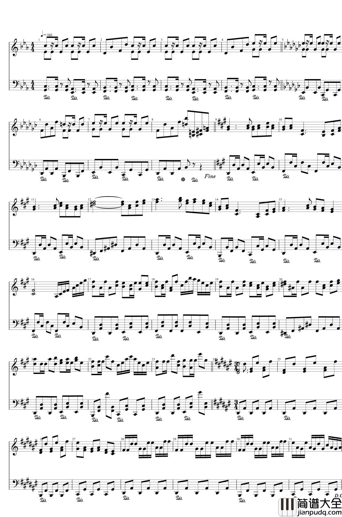 会受稻田姬的斥责啦钢琴谱_东方风神录_东方project