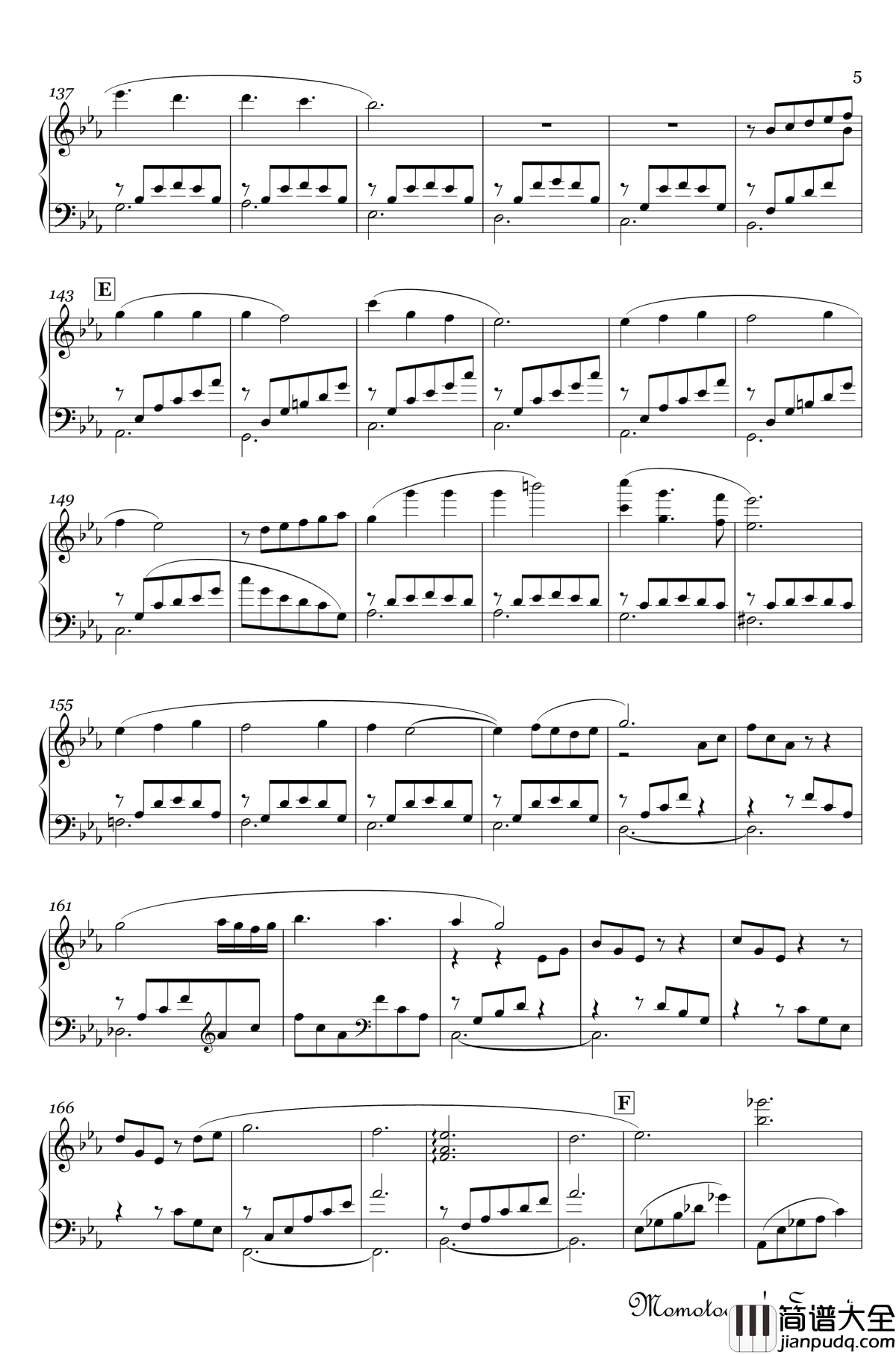 风の谷のナウシカ钢琴谱_风之谷_広橋真紀子