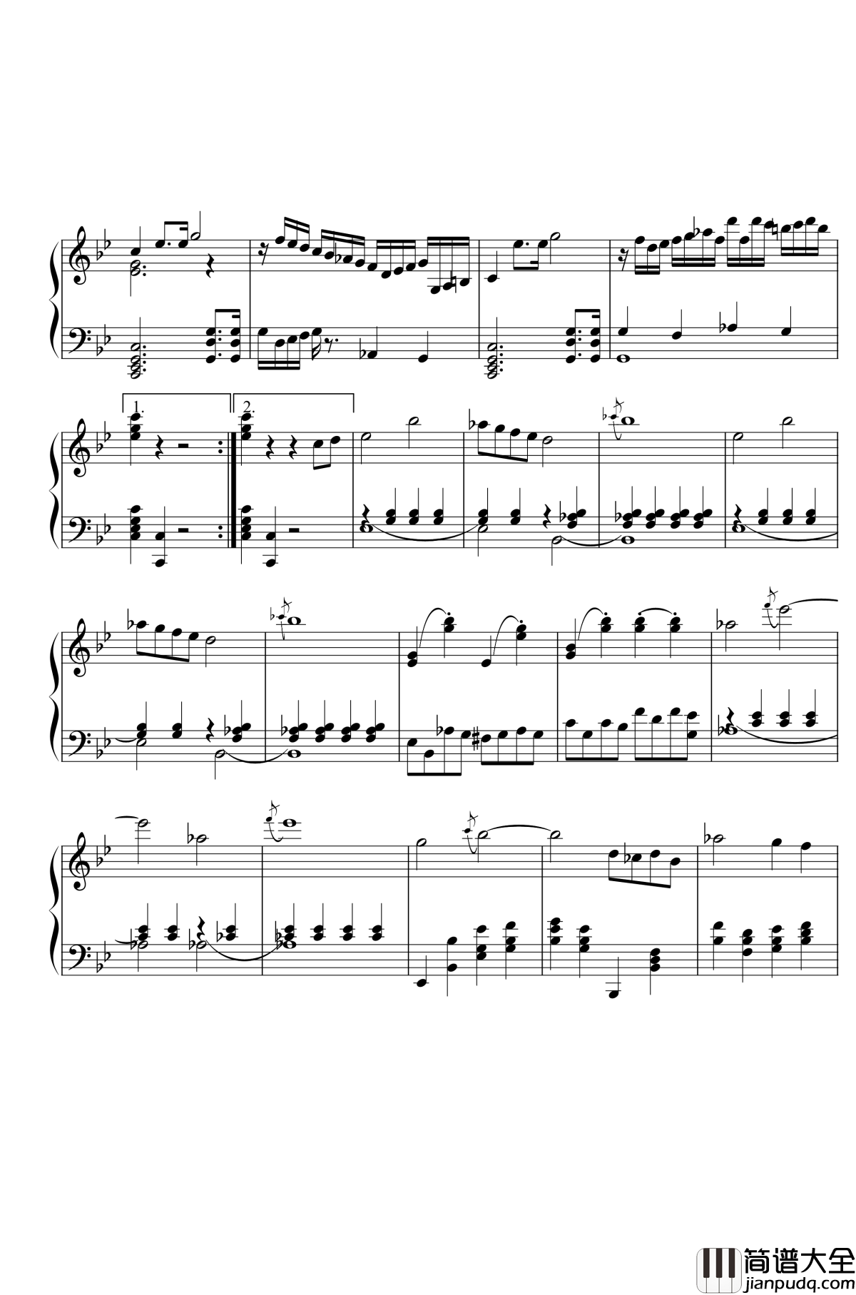 第三钢琴奏鸣曲第一乐章钢琴谱_nzh1934