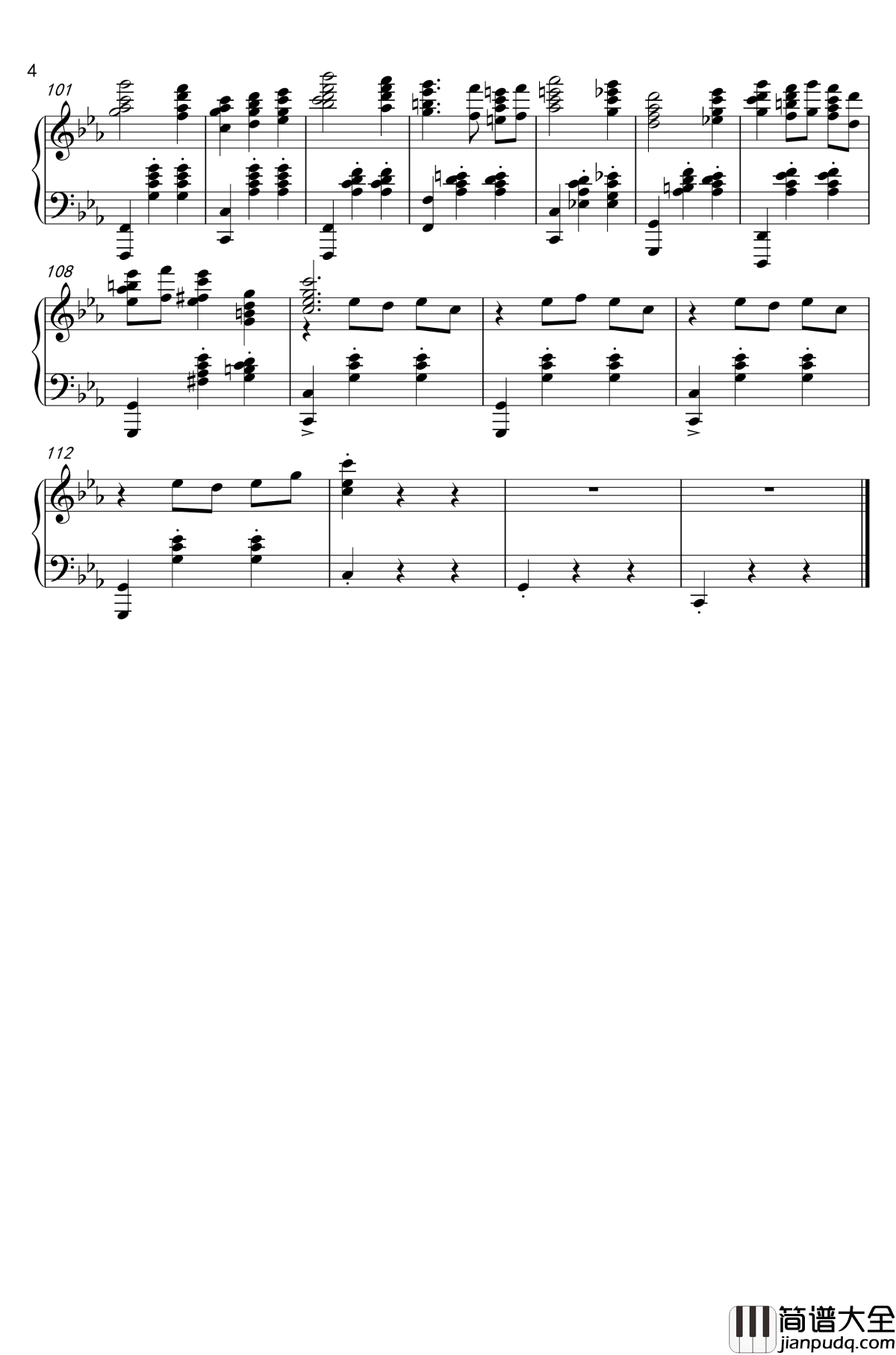 太阳照常升起钢琴谱_久石让