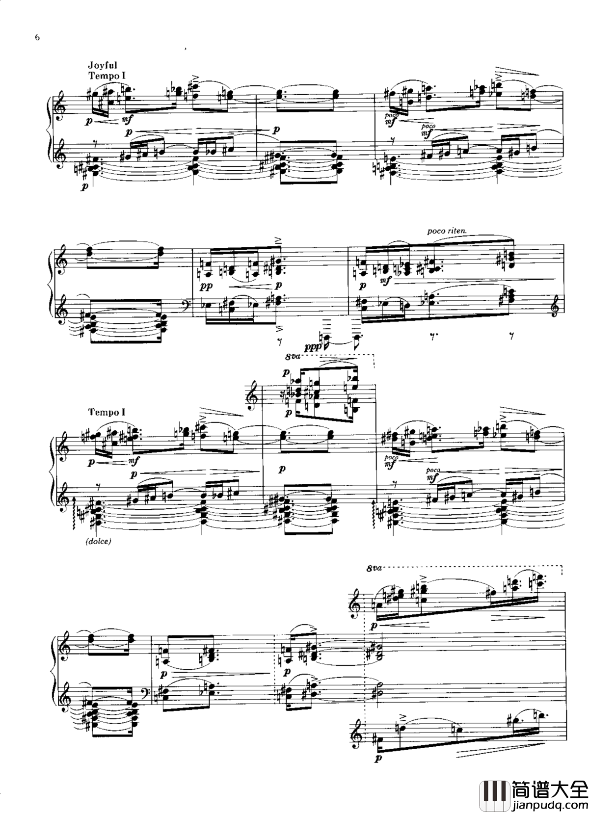 雨树素描II钢琴谱_武满彻