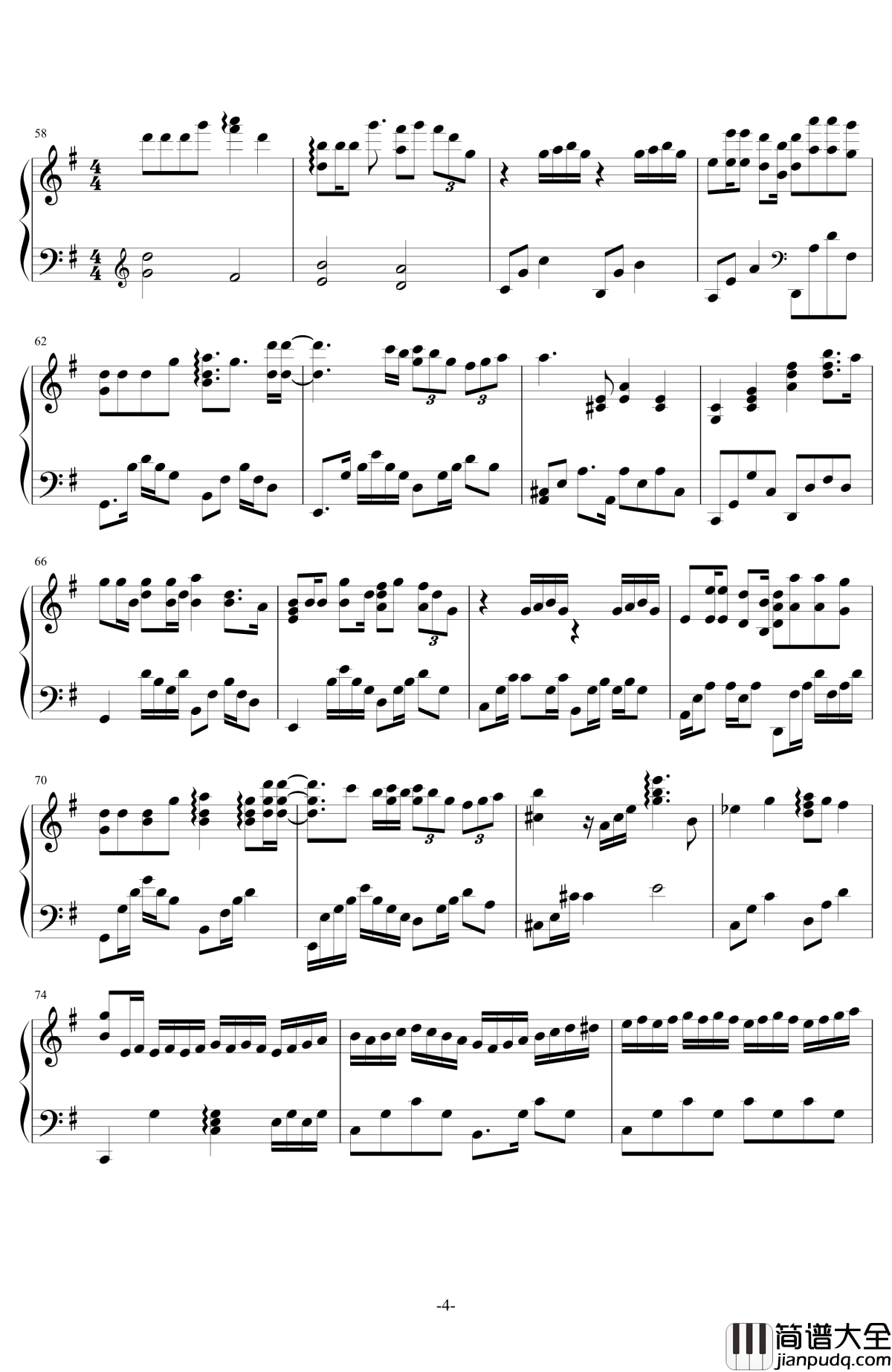 化蝶钢琴谱_何韵诗