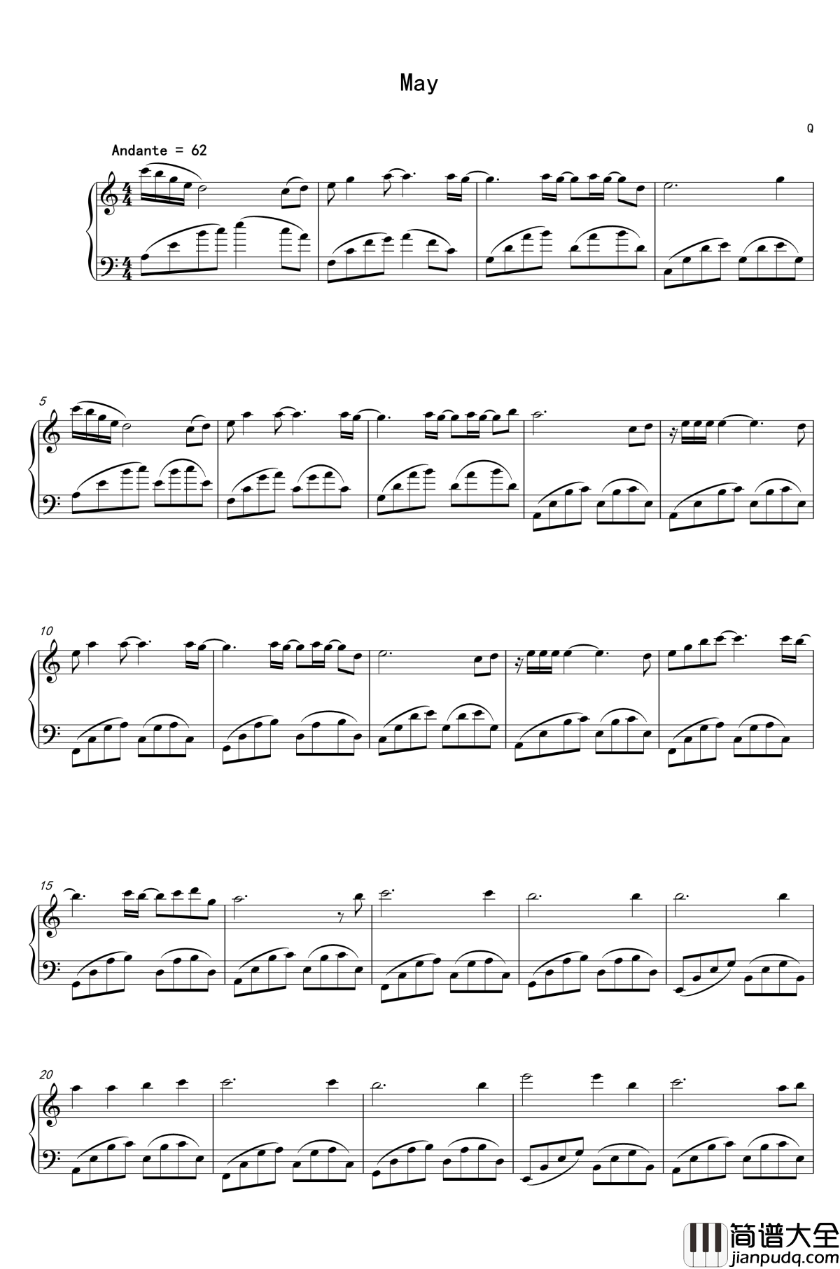 May钢琴谱_1037854971