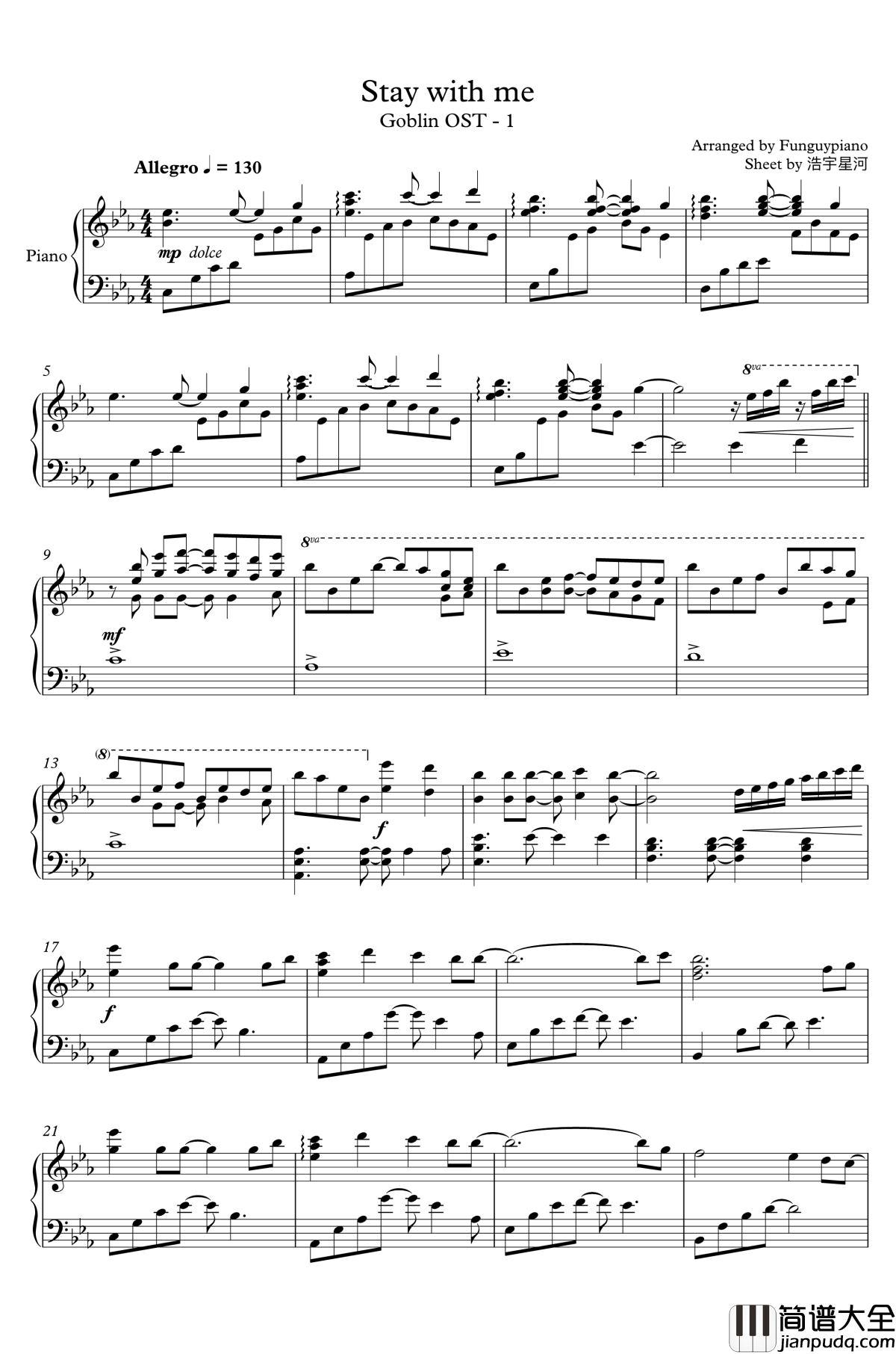 Stay_with_me钢琴谱_FunGuyPiano