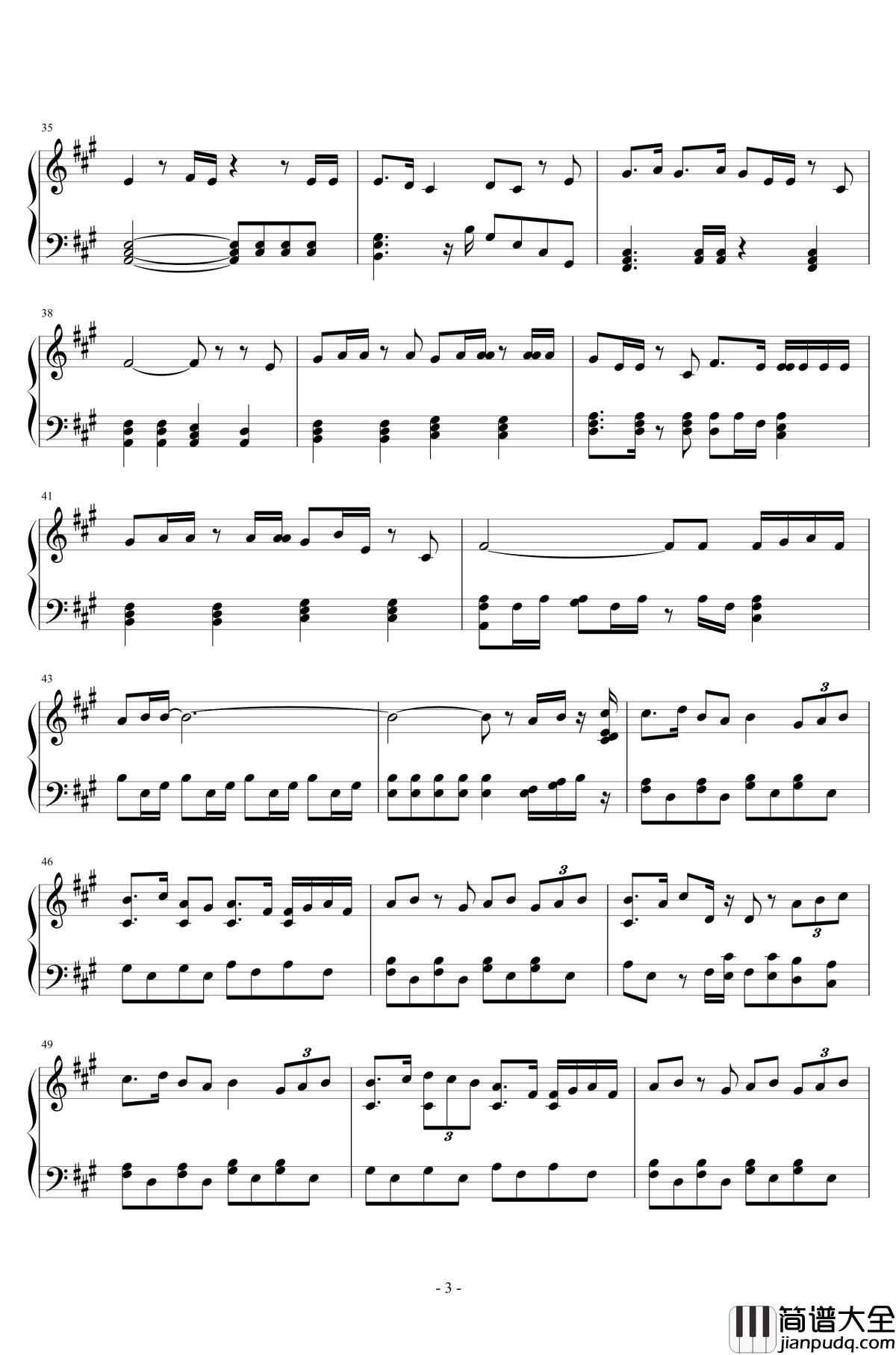 与你的第100次爱恋主题曲钢琴谱_The_100th_Love_With_You钢琴独奏_与君相恋一百次