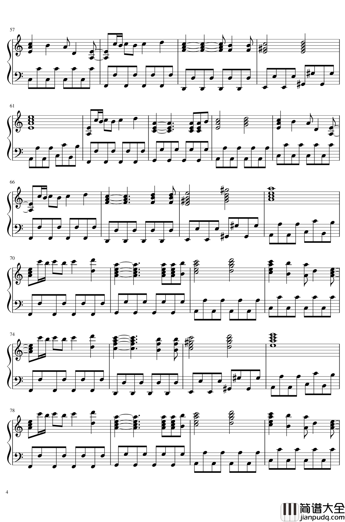 佐渡的二岩钢琴谱_东方神灵庙_东方project