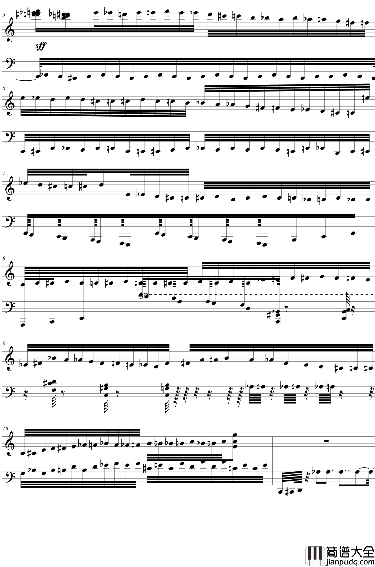 HSE超技练习曲2钢琴谱_火蚁_2dgdsvshh