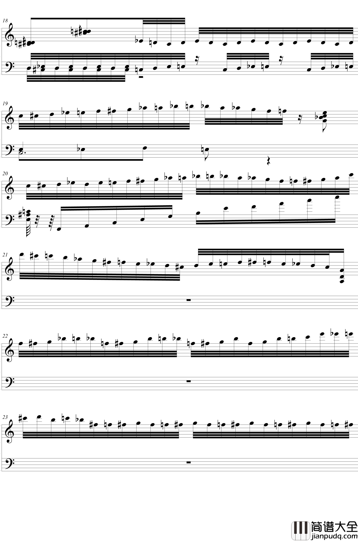 HSE超技练习曲2钢琴谱_火蚁_2dgdsvshh