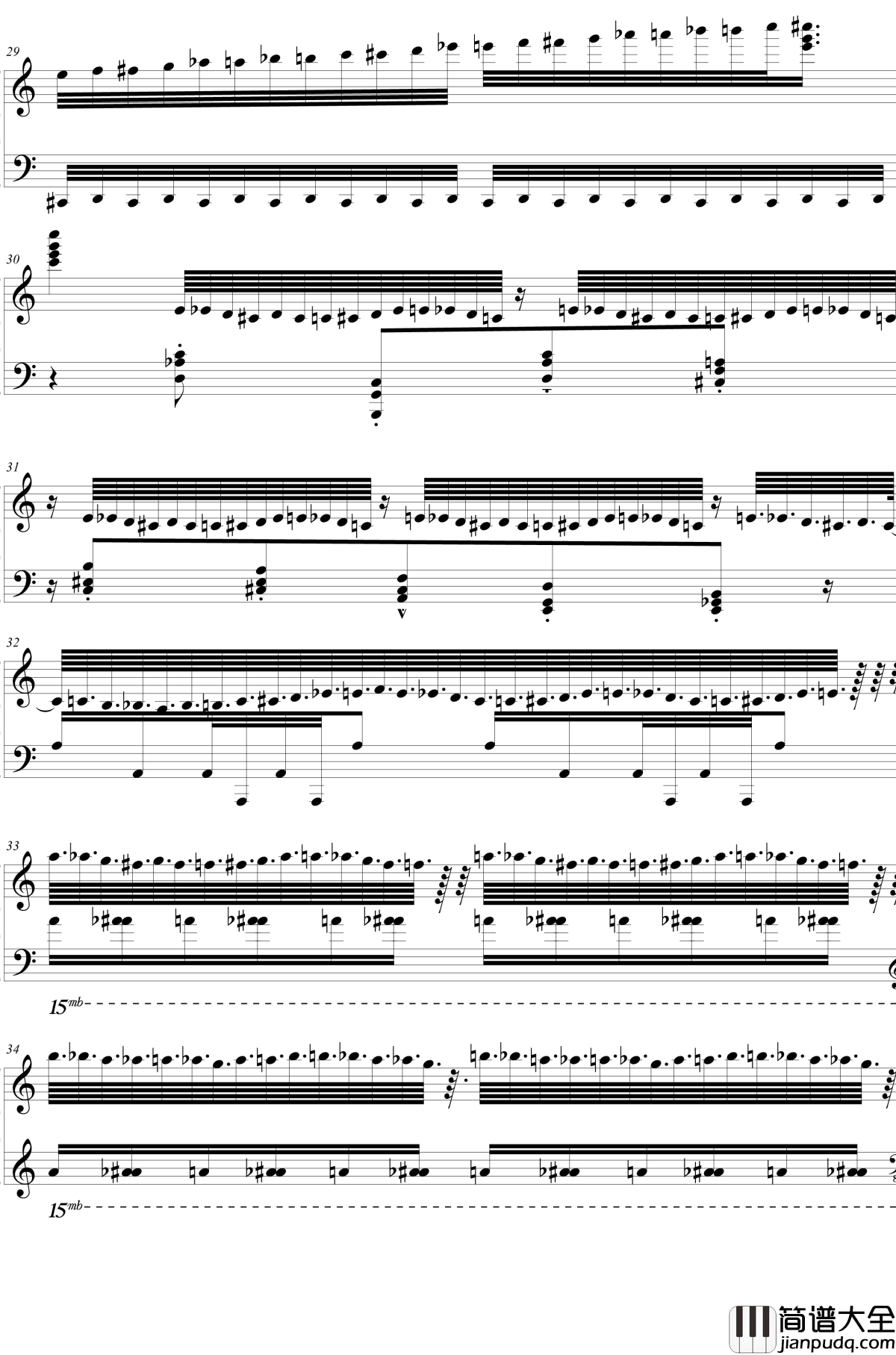 HSE超技练习曲2钢琴谱_火蚁_2dgdsvshh