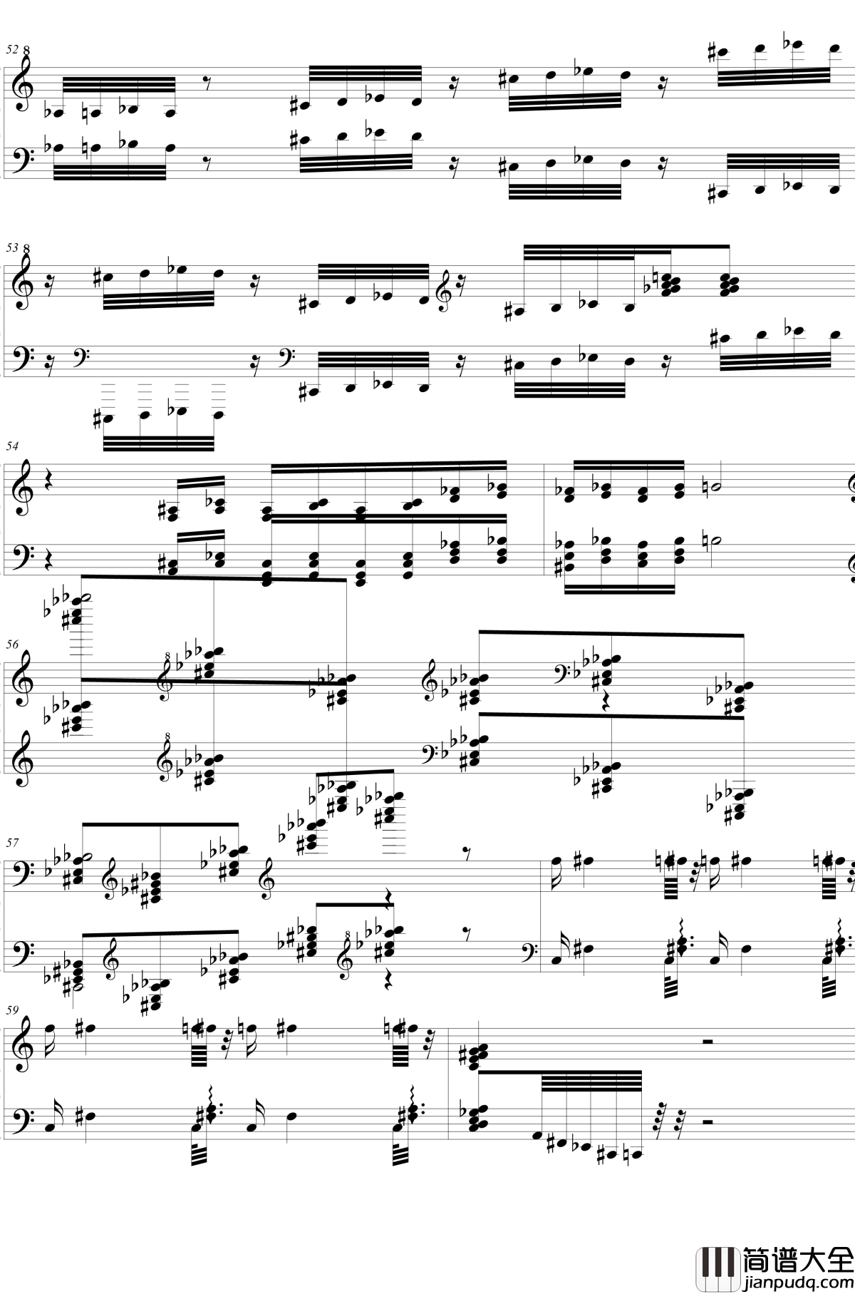 HSE超技练习曲2钢琴谱_火蚁_2dgdsvshh