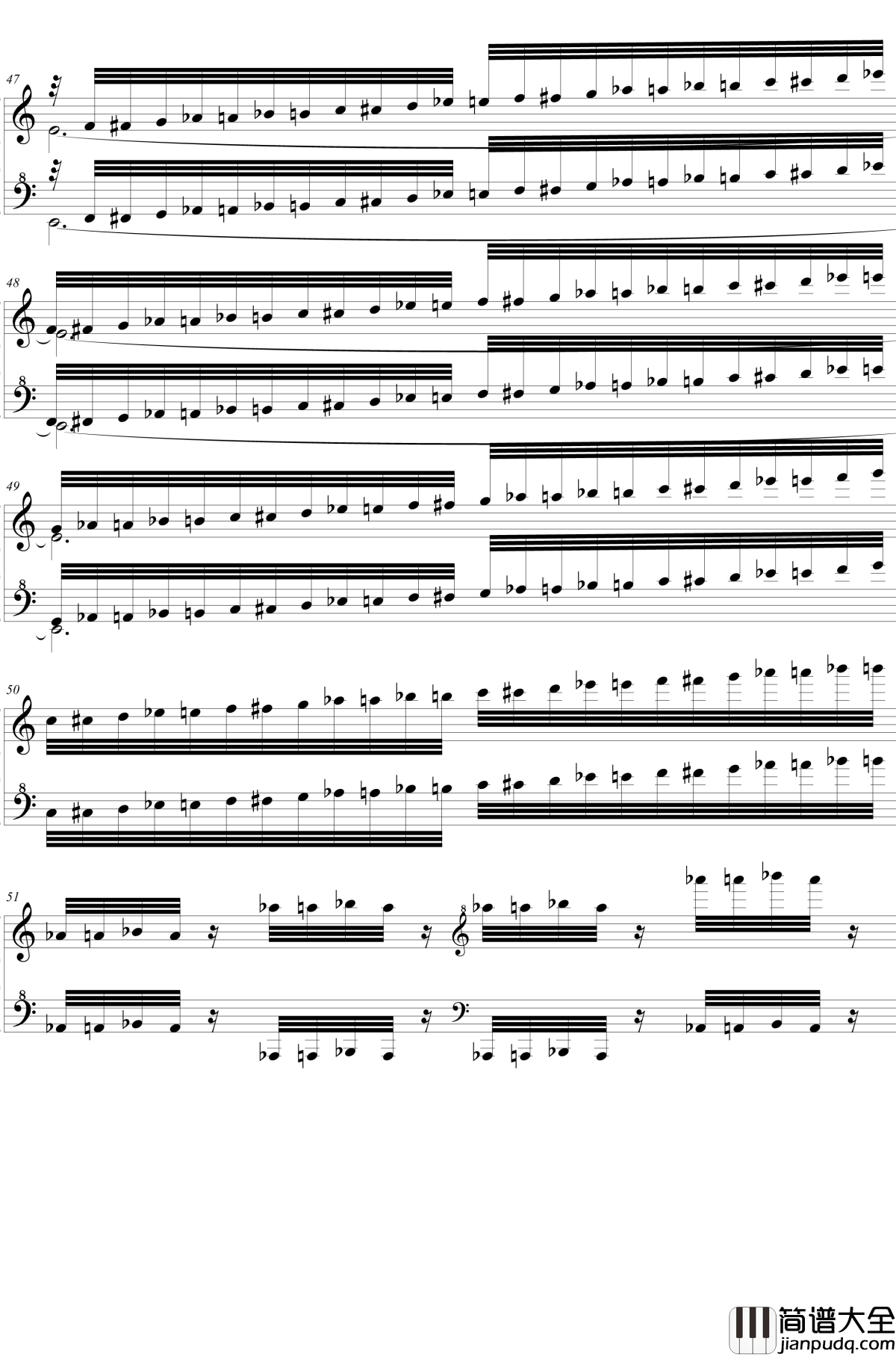 HSE超技练习曲2钢琴谱_火蚁_2dgdsvshh