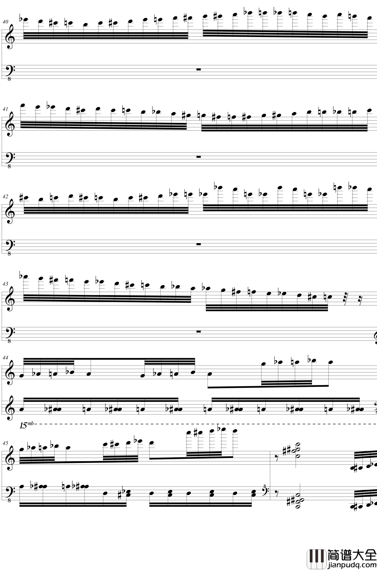 HSE超技练习曲2钢琴谱_火蚁_2dgdsvshh