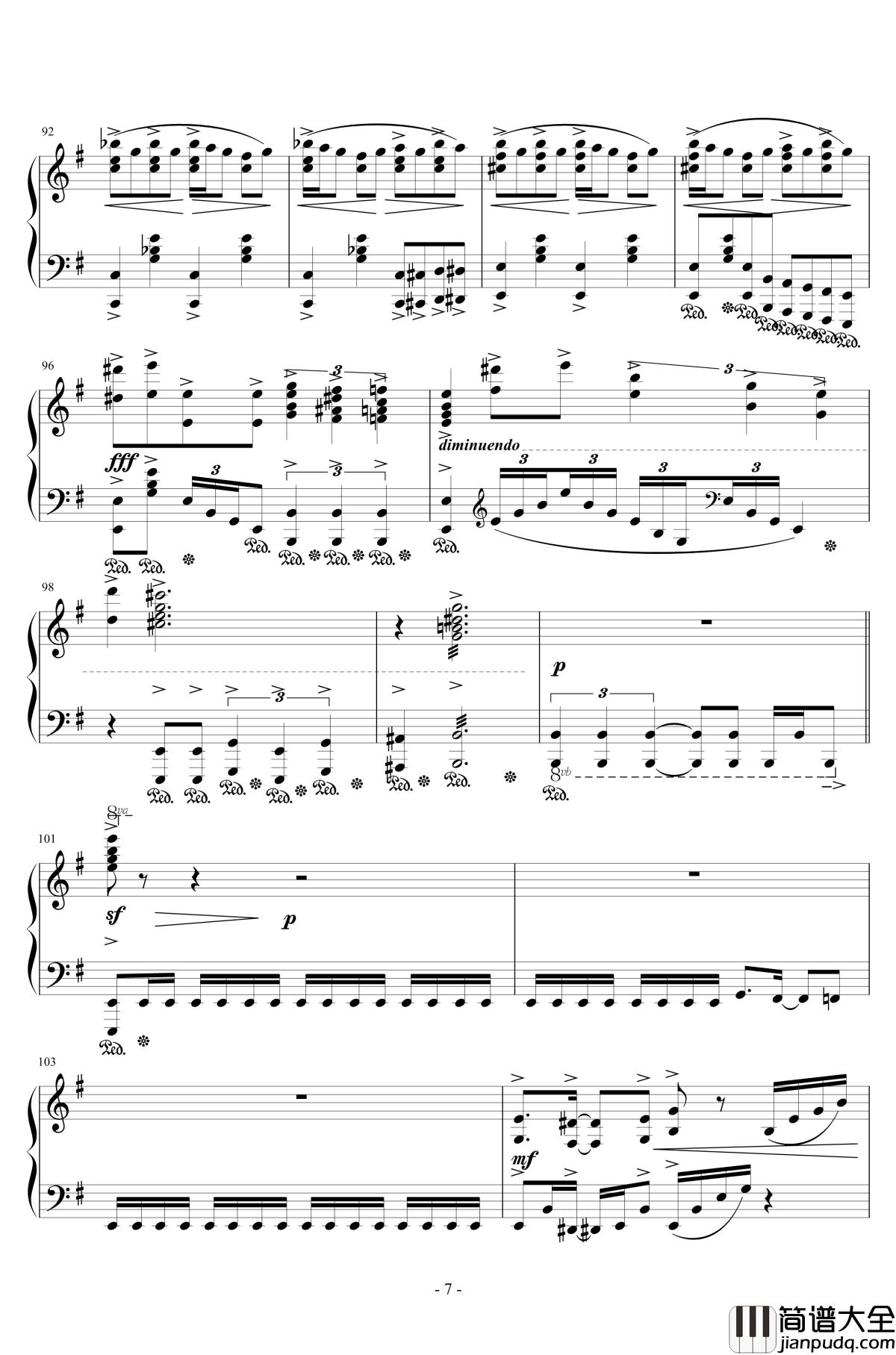 再临：单翼天使钢琴谱_植松伸夫