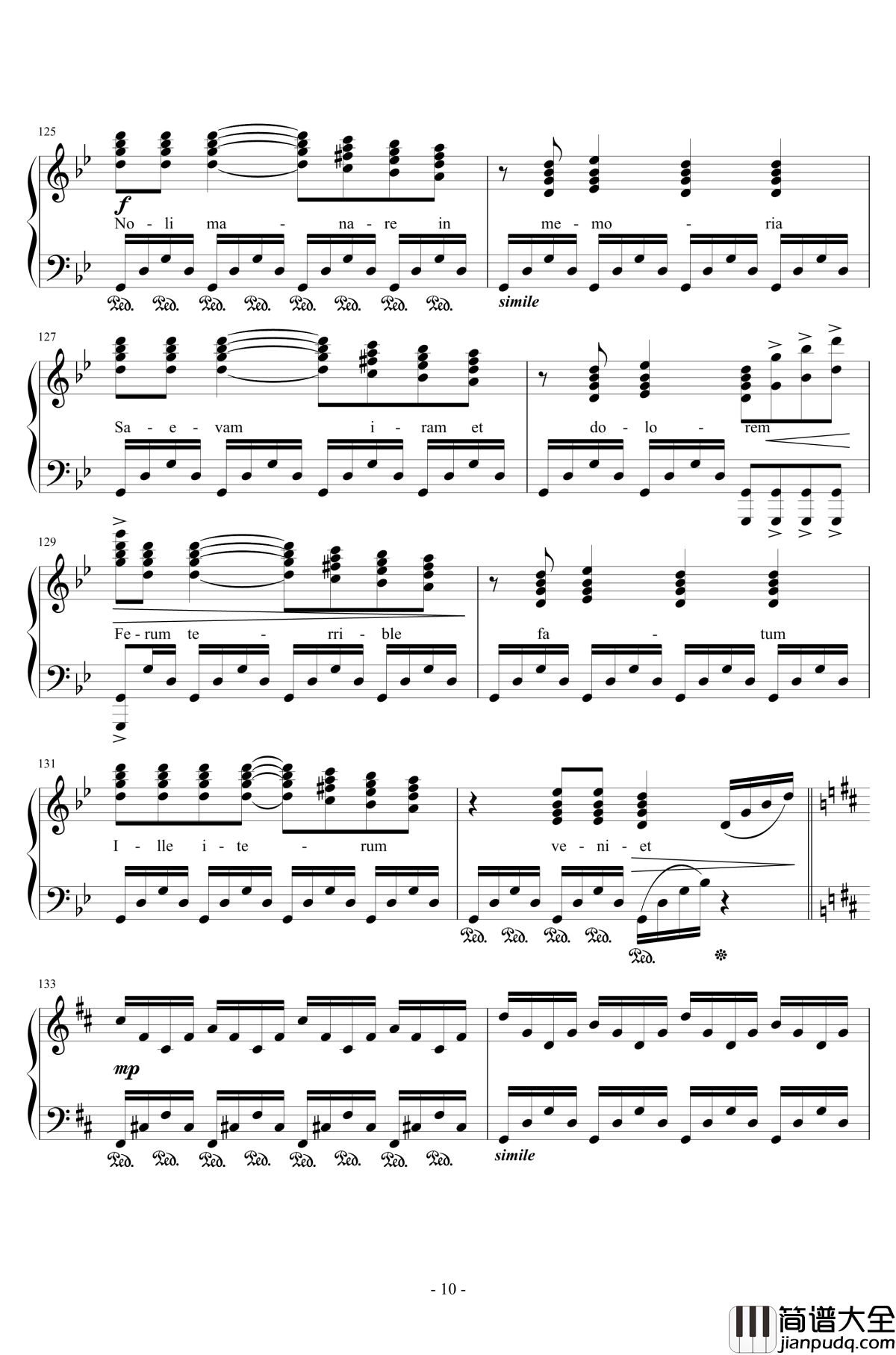 再临：单翼天使钢琴谱_植松伸夫