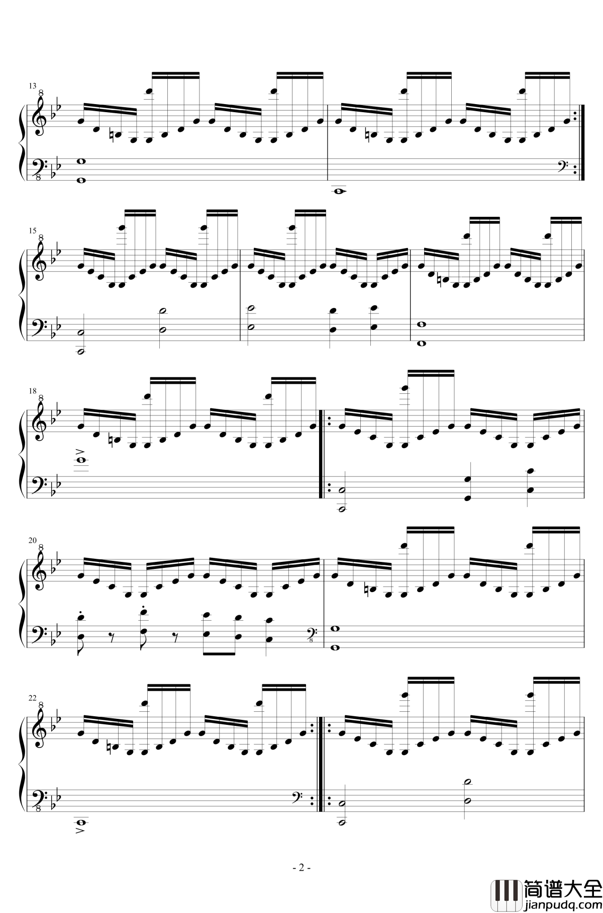 Op.1_Etude_1獅子の玉座钢琴谱_Fate/Grand_Order_mJAT