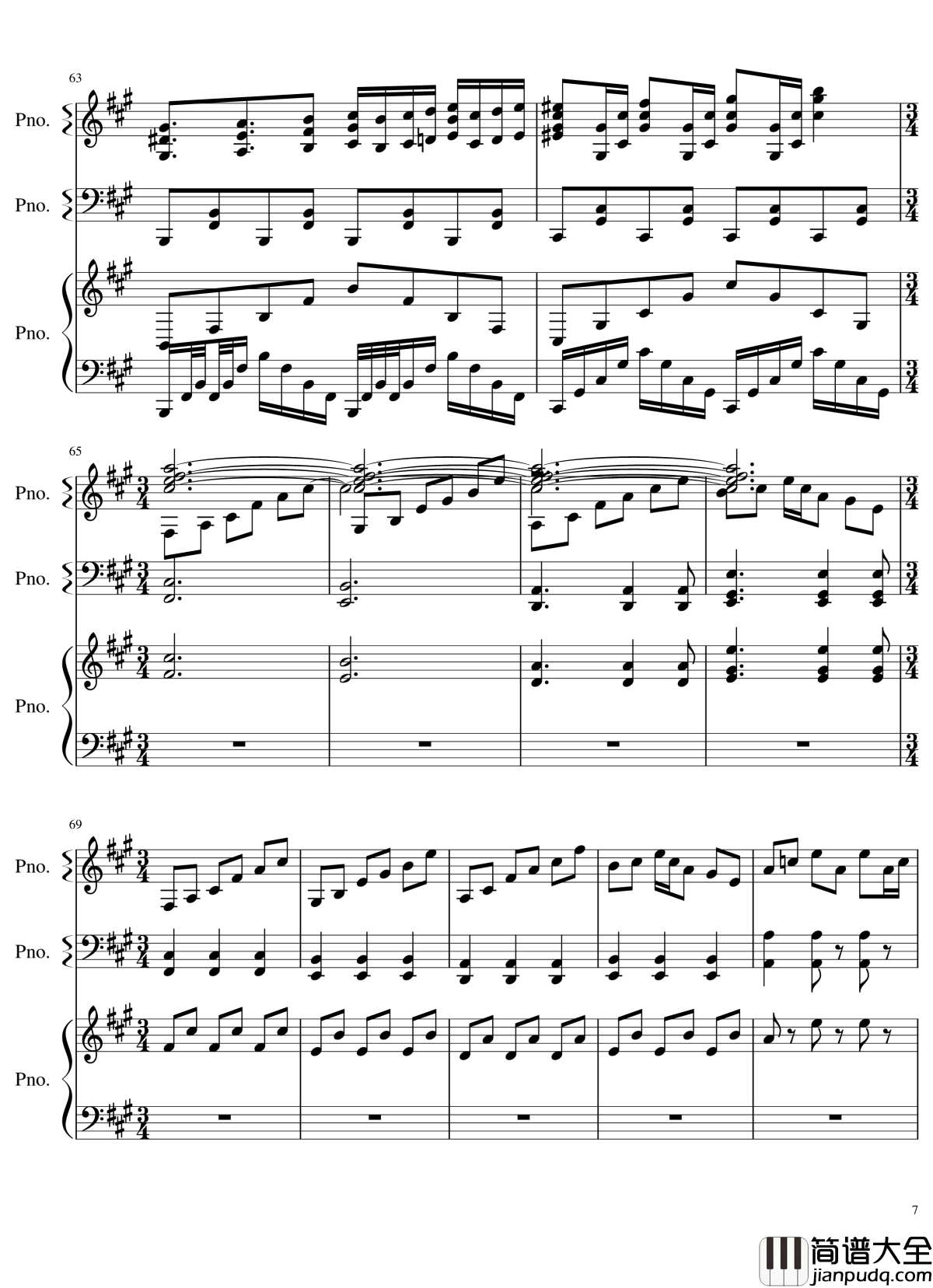 Mysterious_Mountain钢琴谱_妖怪之山_东方风神录_东方project