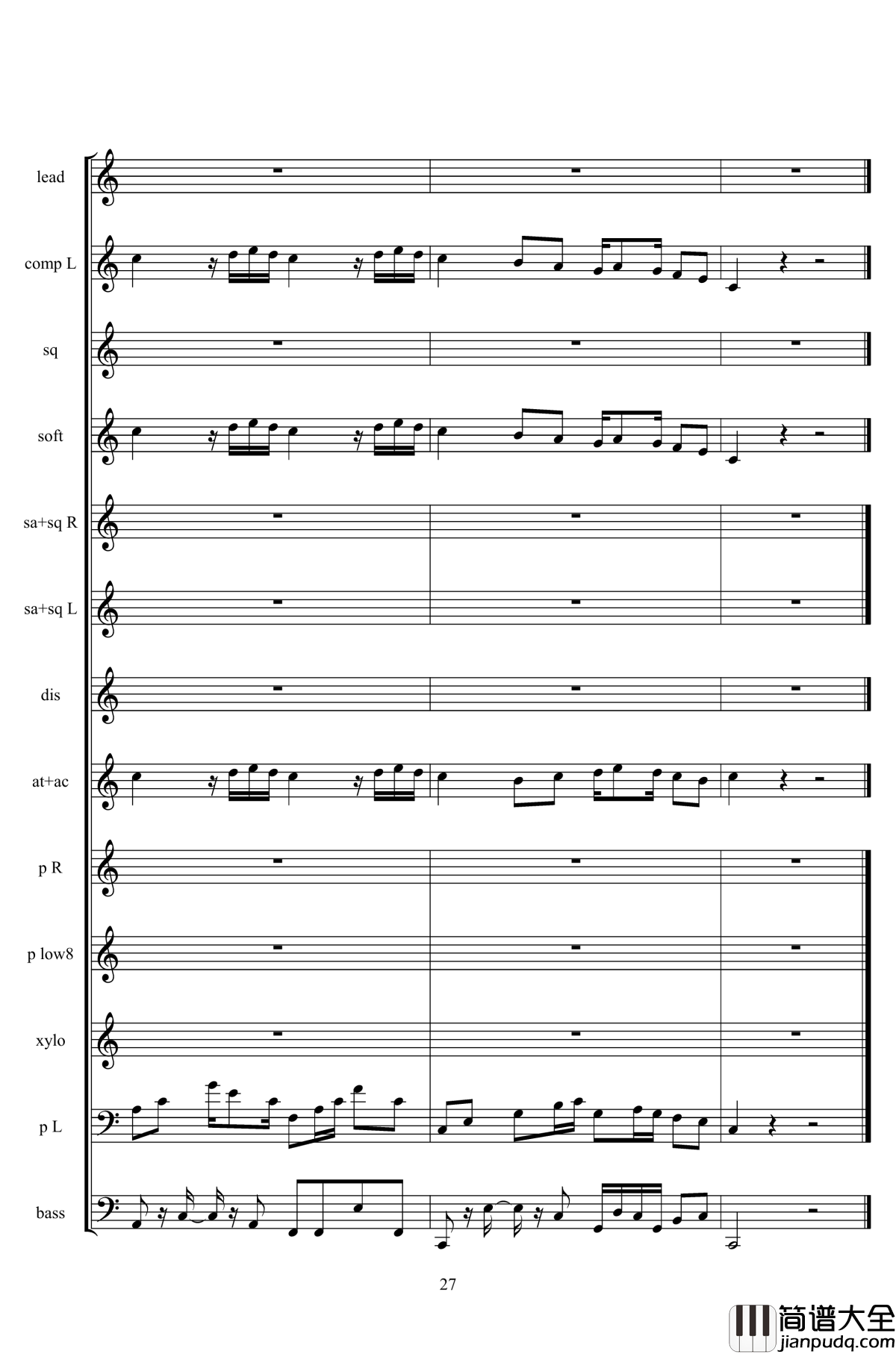 弹珠汽水钢琴谱_二夜祭