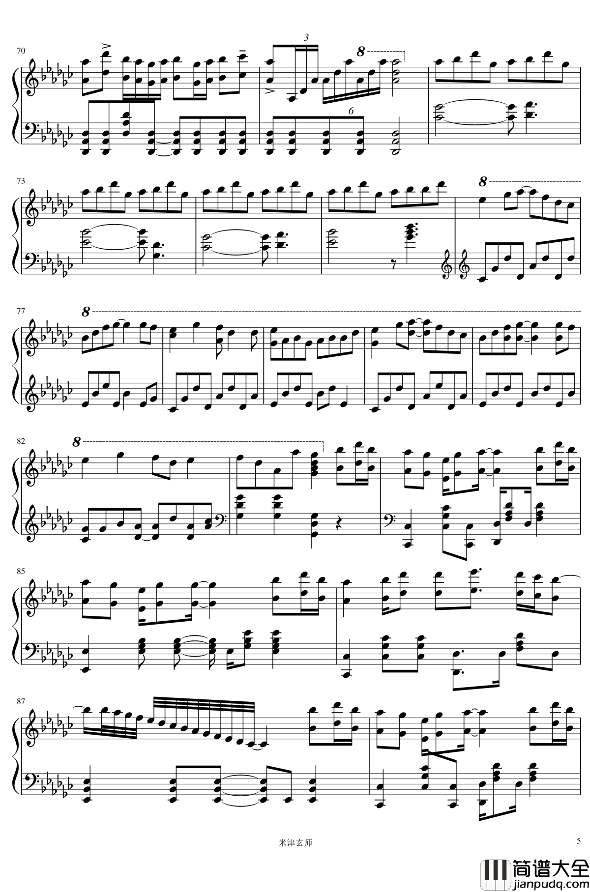 学猫叫钢琴谱_小潘潘