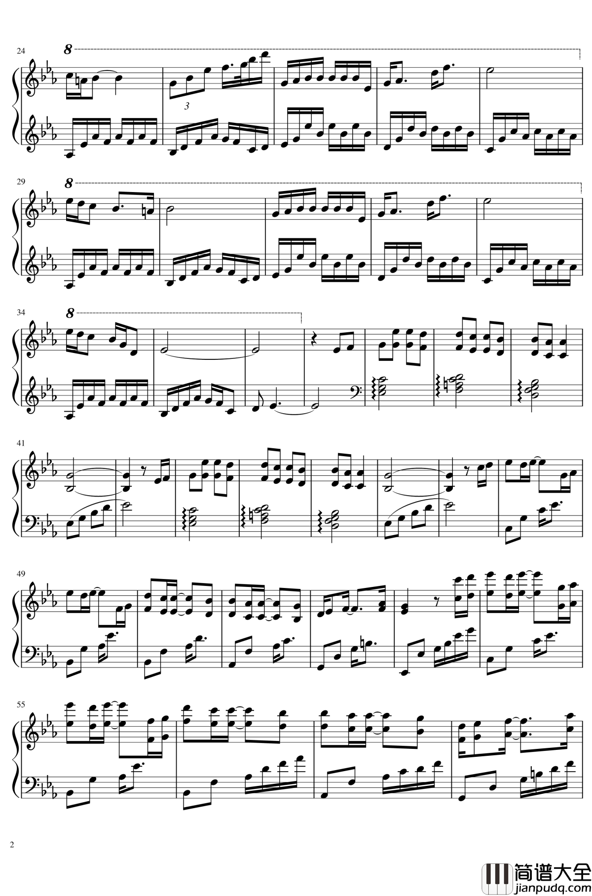 精彩瞬间钢琴谱_Wonderful_Moment_吕恒