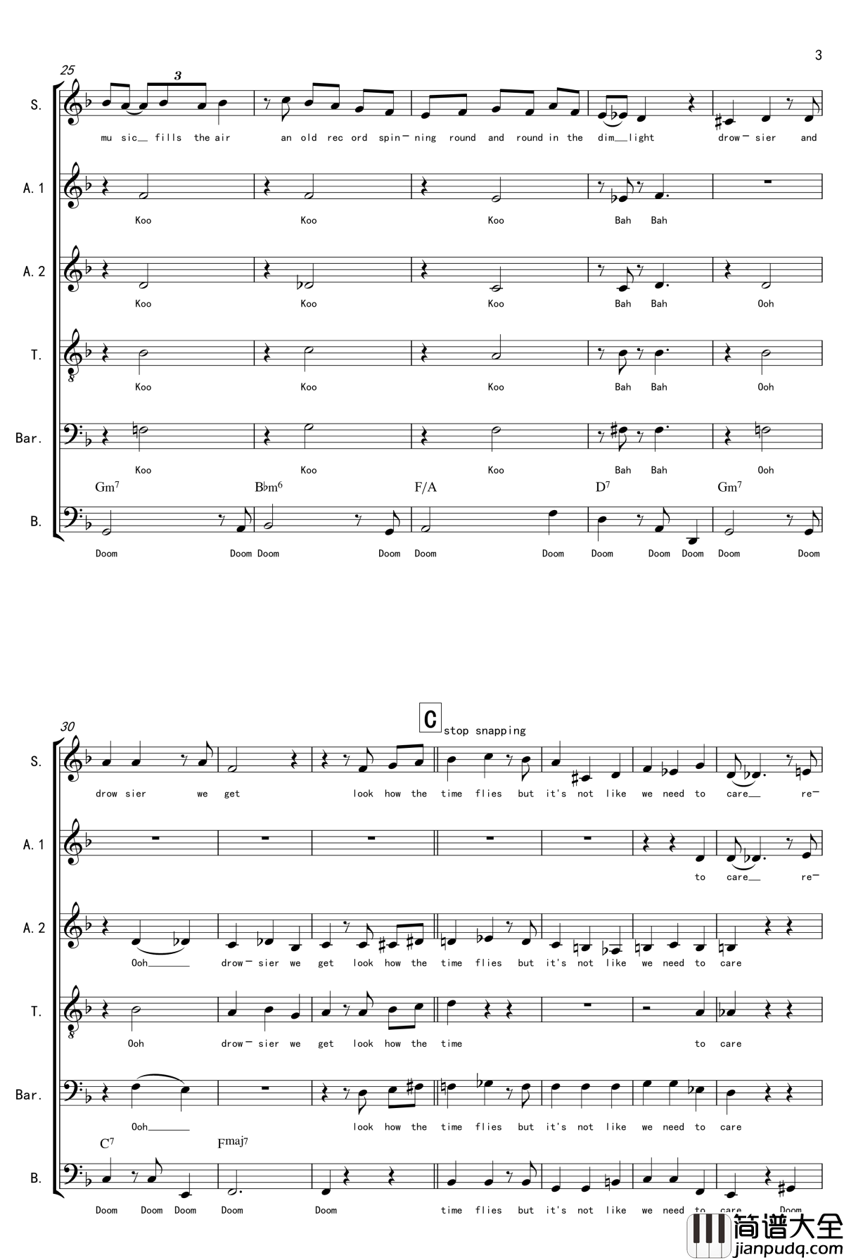 La_Vanille钢琴谱_A_cappella_thisisit2009