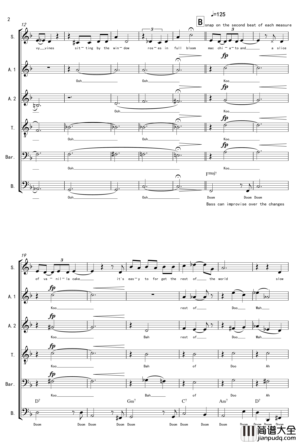 La_Vanille钢琴谱_A_cappella_thisisit2009