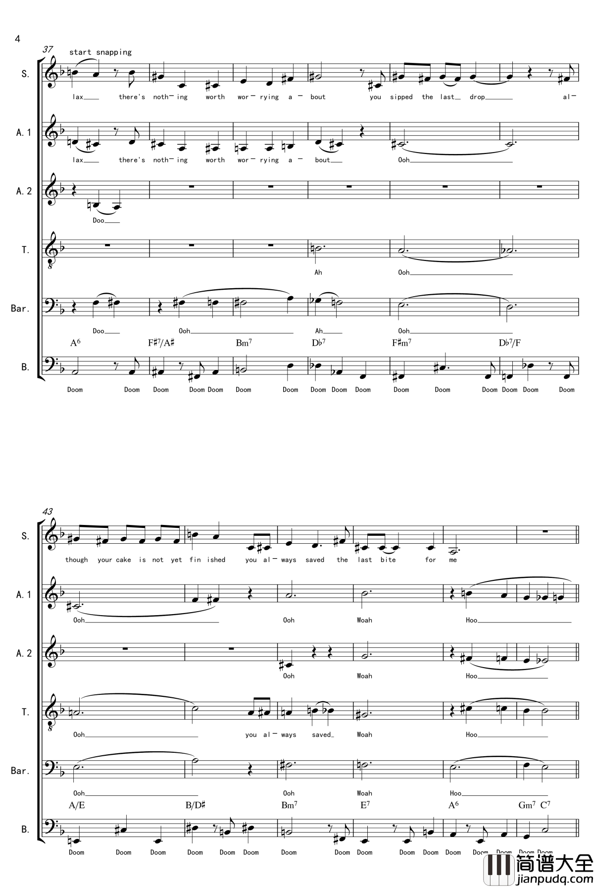 La_Vanille钢琴谱_A_cappella_thisisit2009