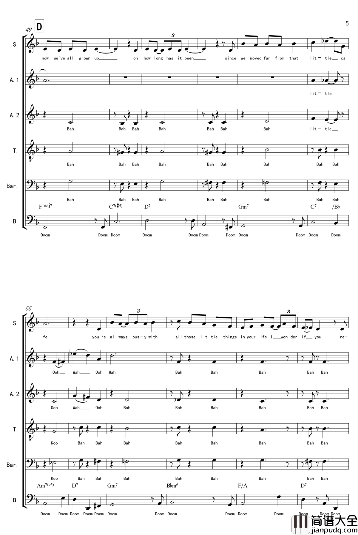 La_Vanille钢琴谱_A_cappella_thisisit2009