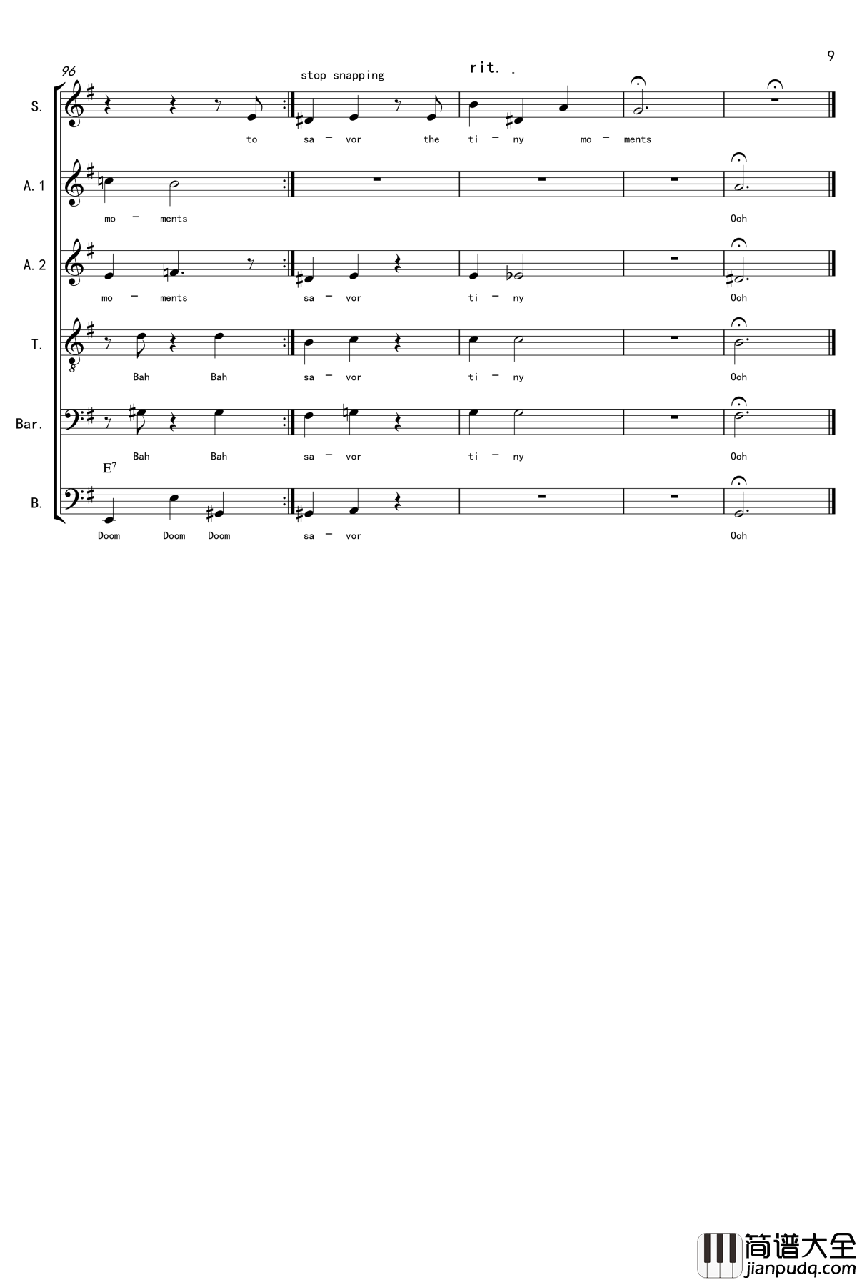 La_Vanille钢琴谱_A_cappella_thisisit2009