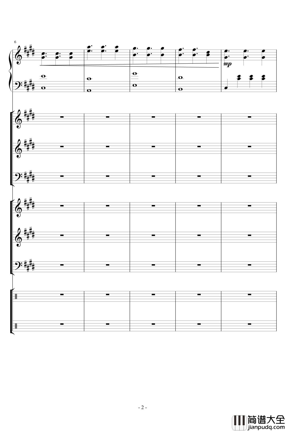 电音试编钢琴谱_lujianxiang555