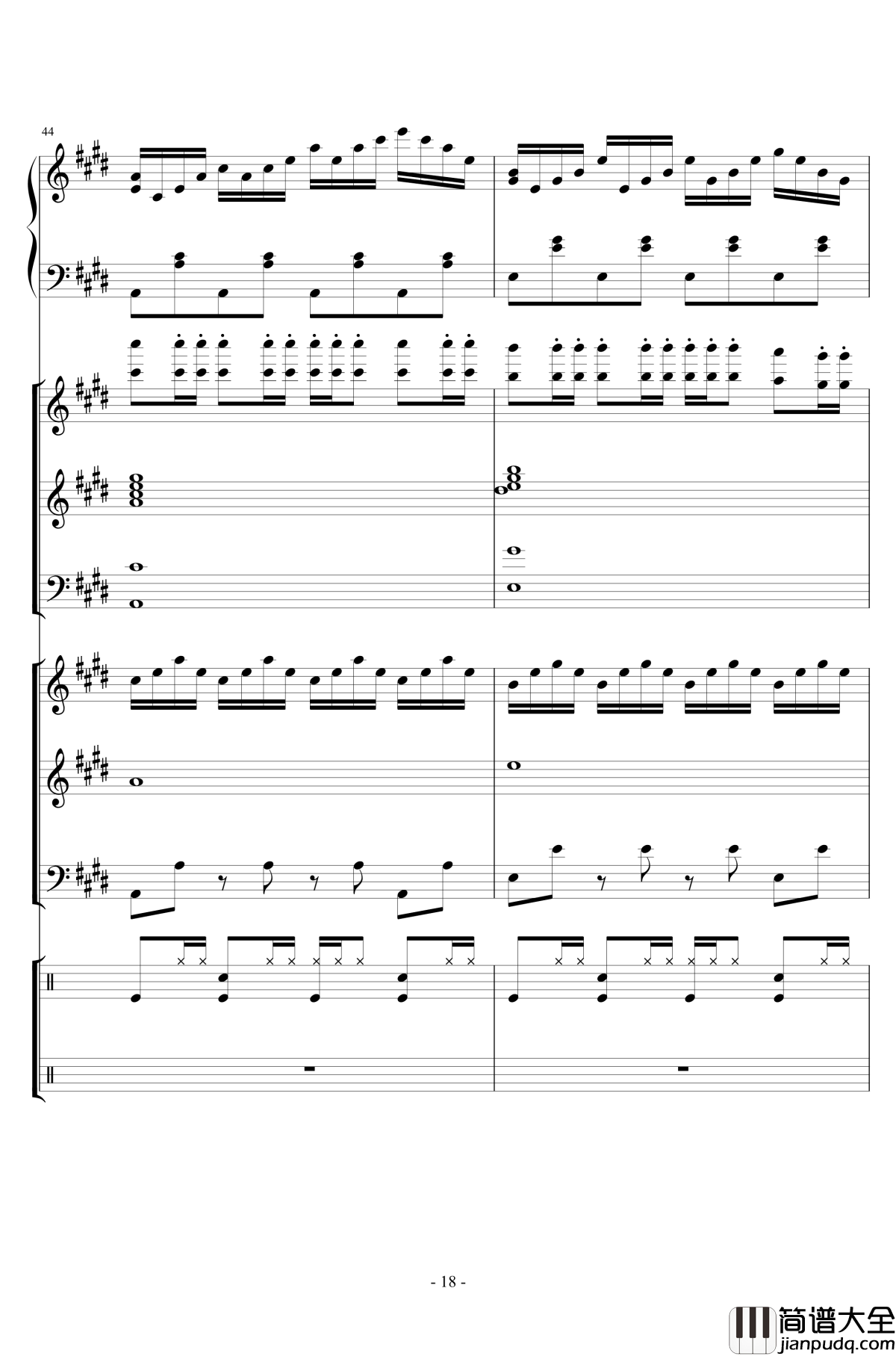 电音试编钢琴谱_lujianxiang555