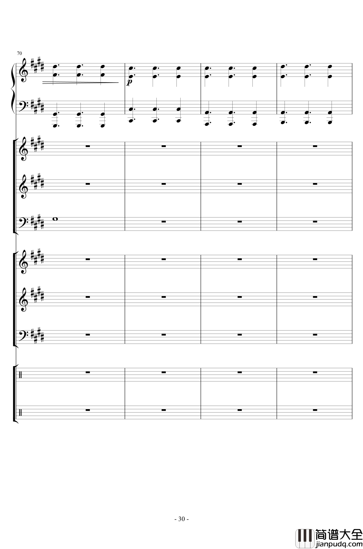 电音试编钢琴谱_lujianxiang555