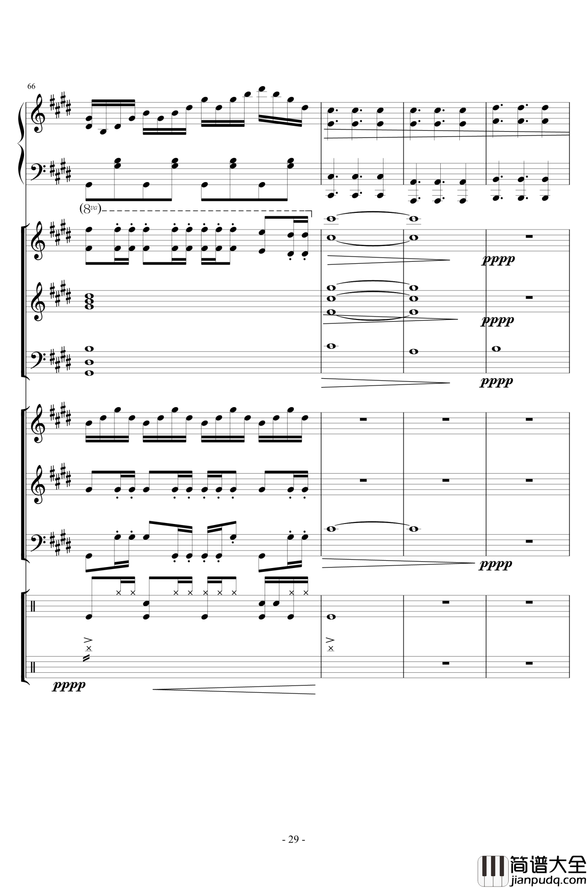 电音试编钢琴谱_lujianxiang555