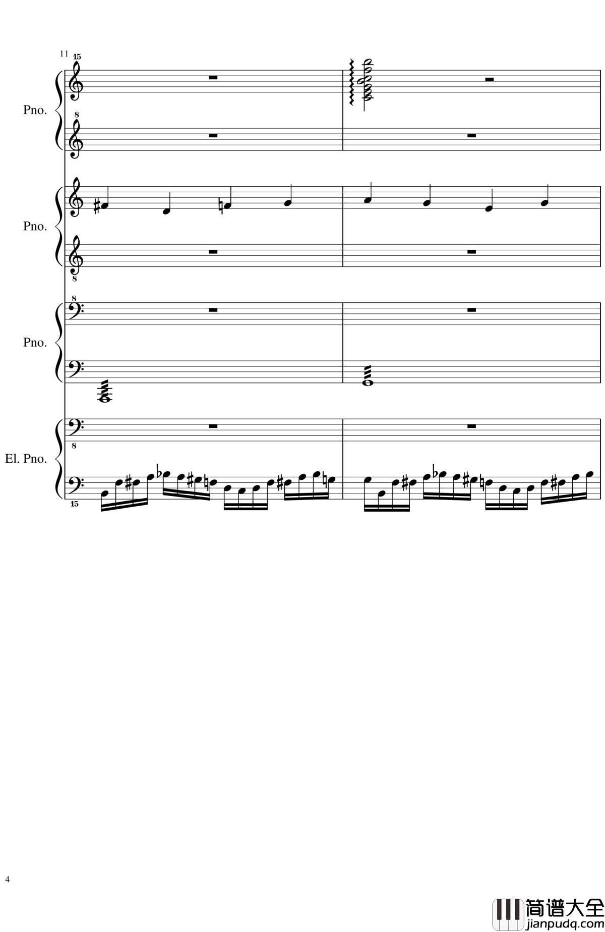 黑乐谱钢琴谱_毁电脑系列_2dgdsvshh