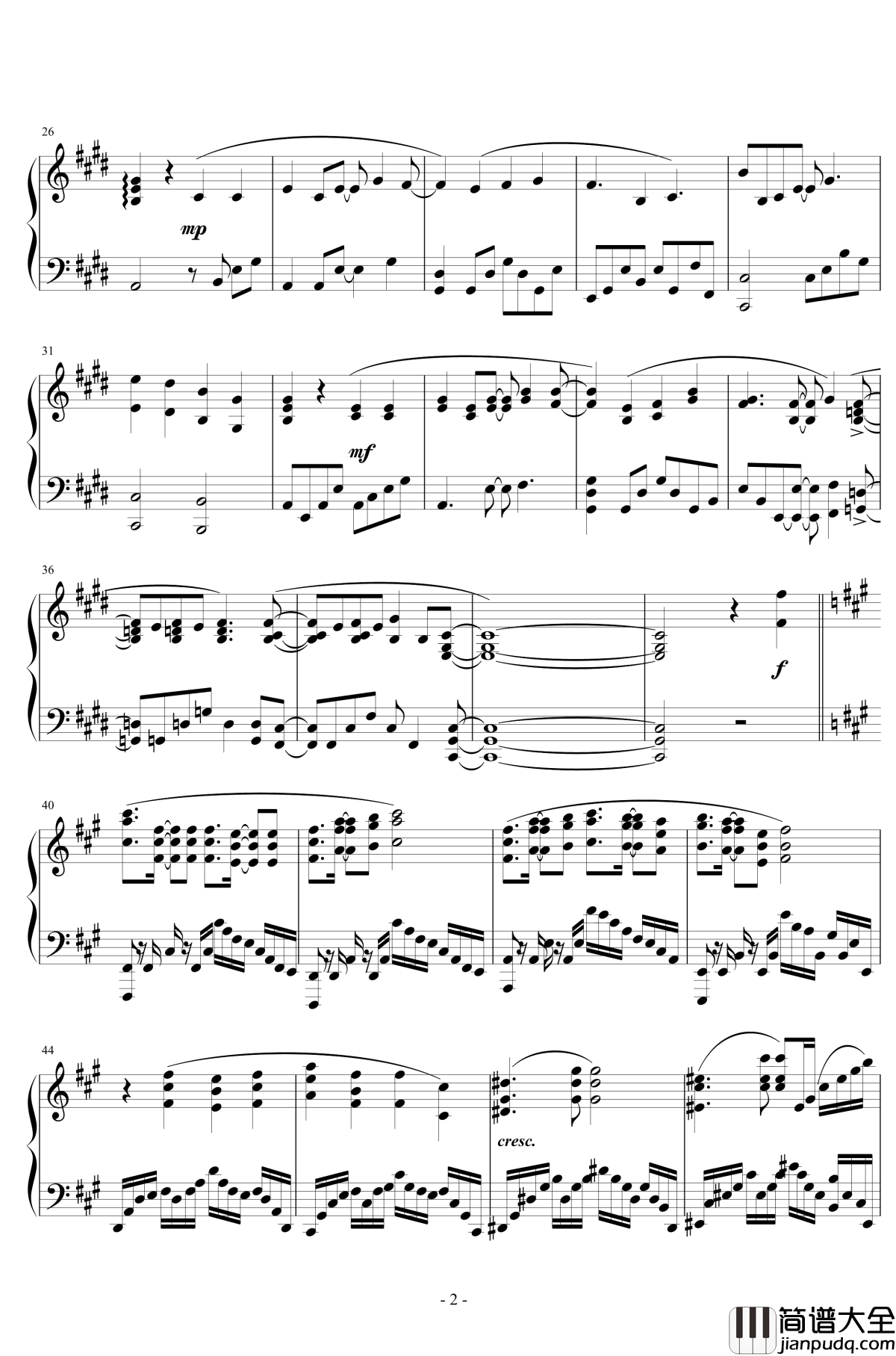 There_is_a_reason钢琴谱_No_Game_No_Life:_Zero__ED_游戏人生