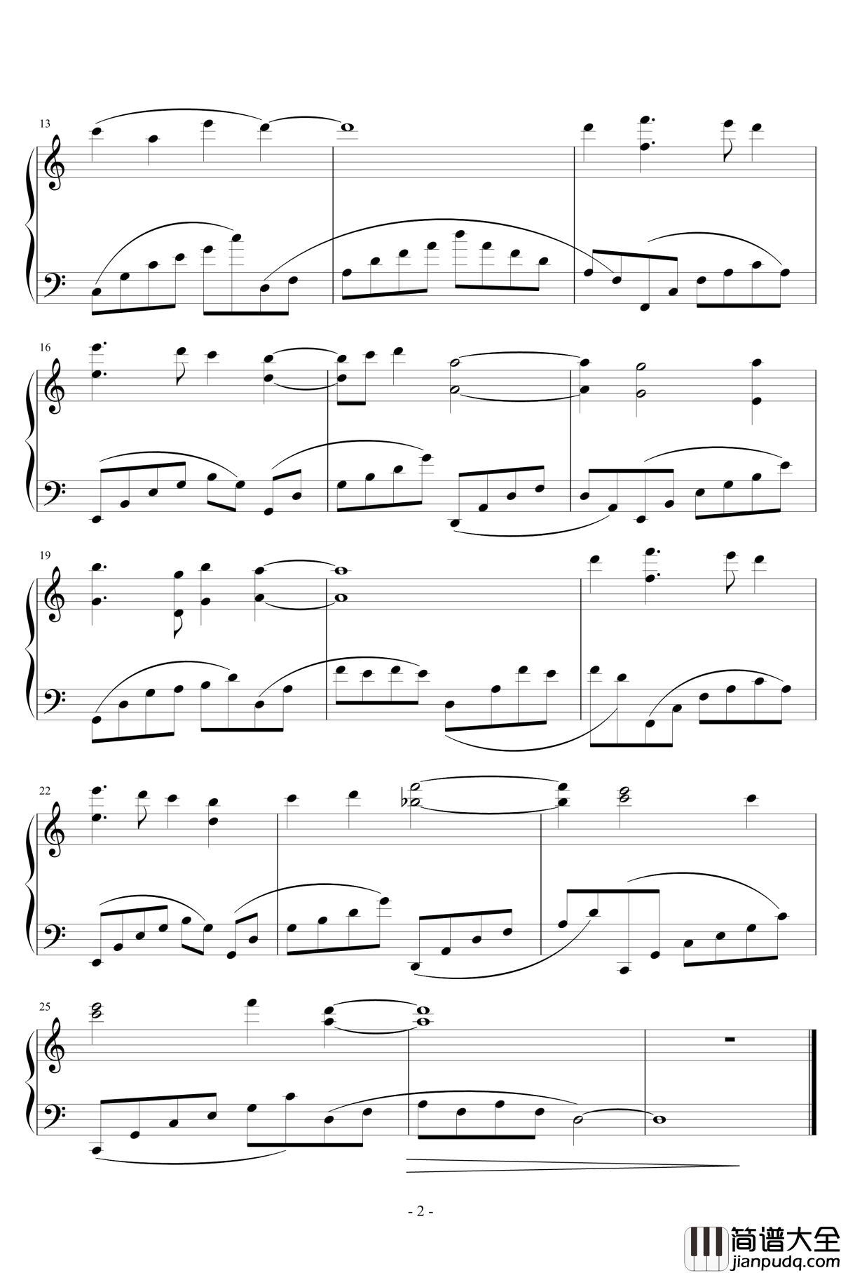 迷光村钢琴谱_小花仙