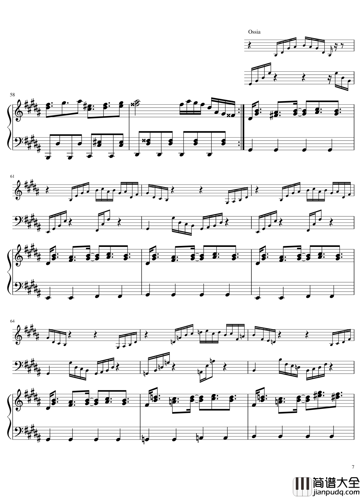 风神录全曲钢琴谱_东方project