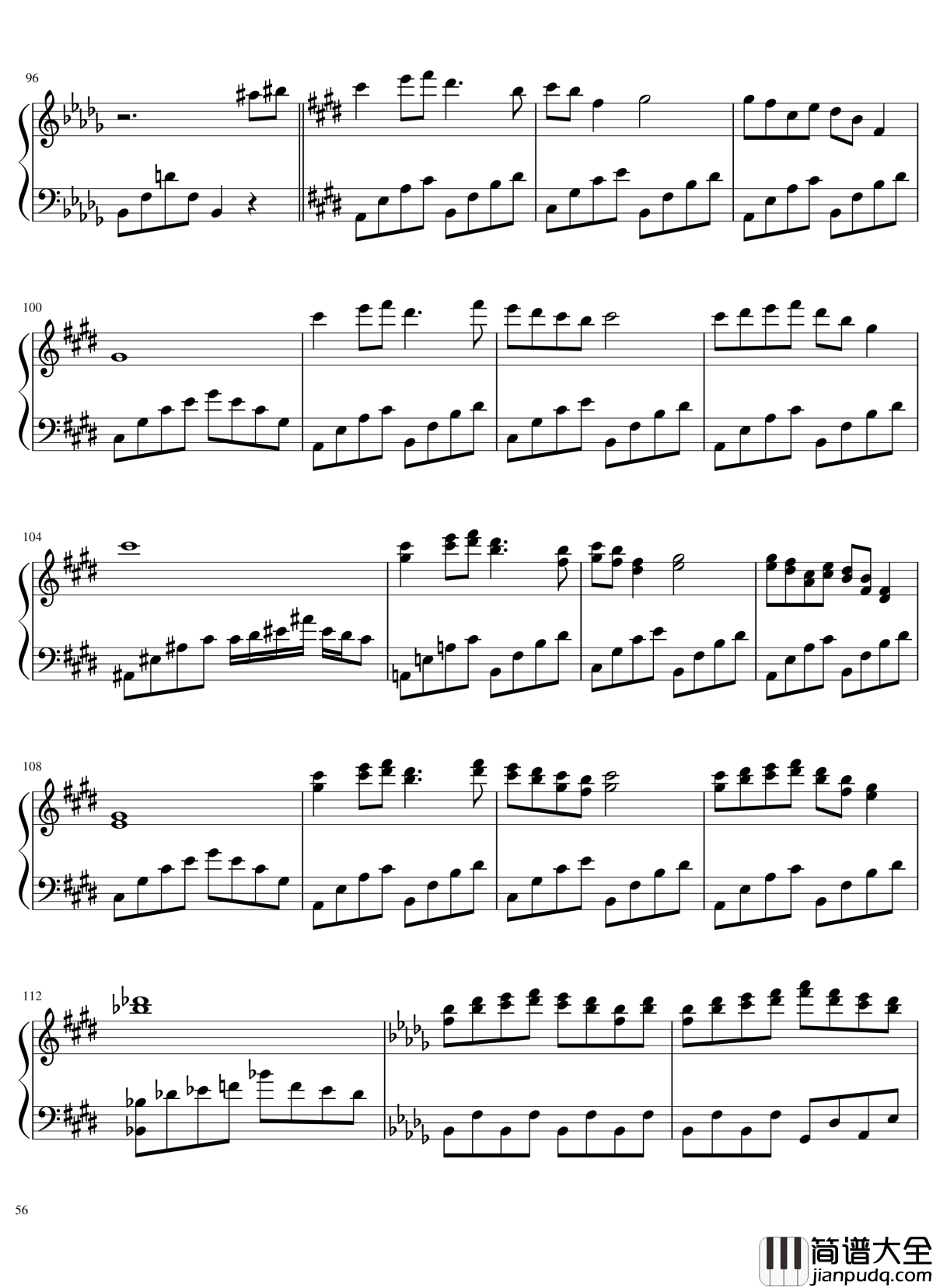 风神录全曲钢琴谱_东方project