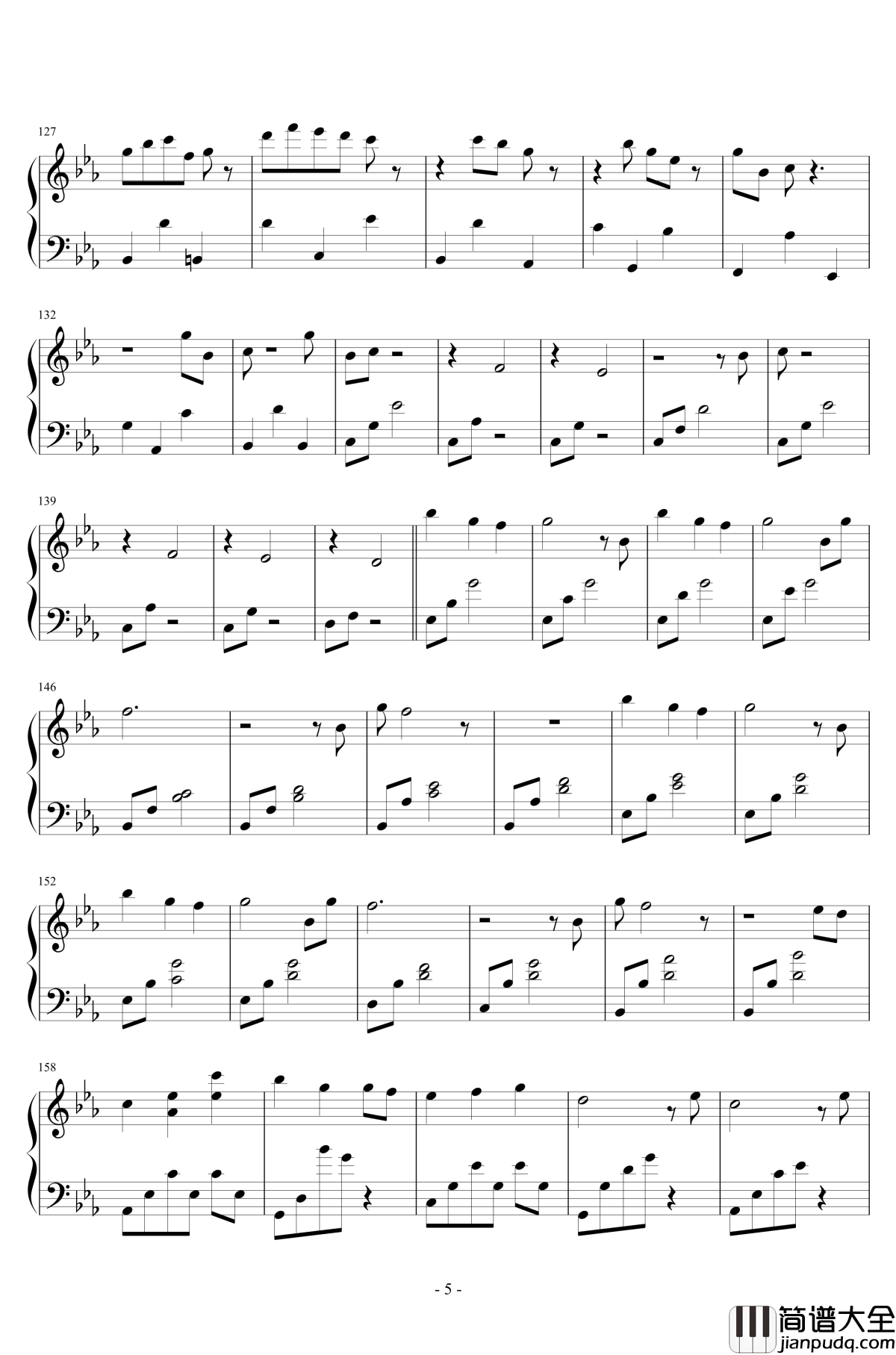 A_dream_of_morning_dew钢琴谱_白日梦_林海