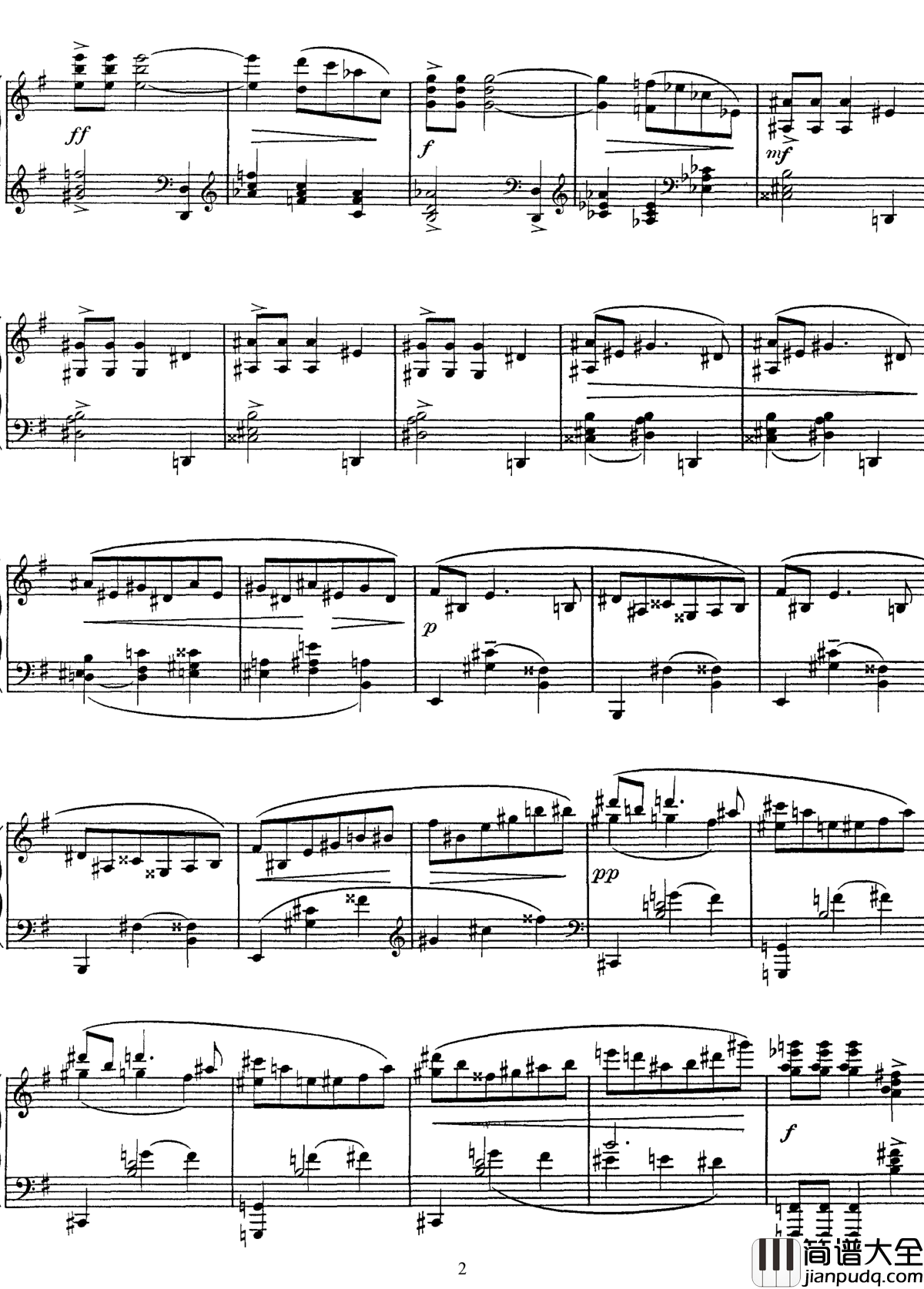 高贵而伤感的圆舞曲钢琴谱_拉威尔_Ravel