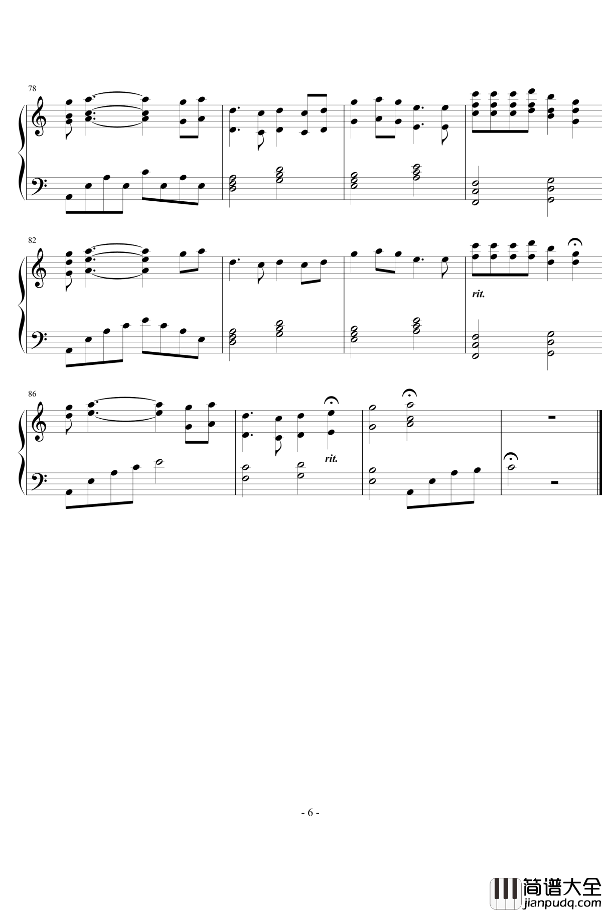 待你君临天下钢琴谱_0.9版_李念